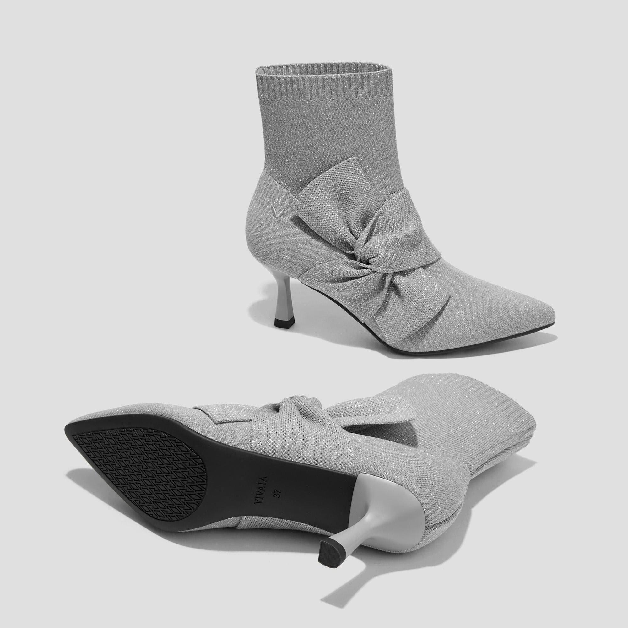 [Athena] ポインテッドトゥ 撥水加工 アンクル ヒールブーツ