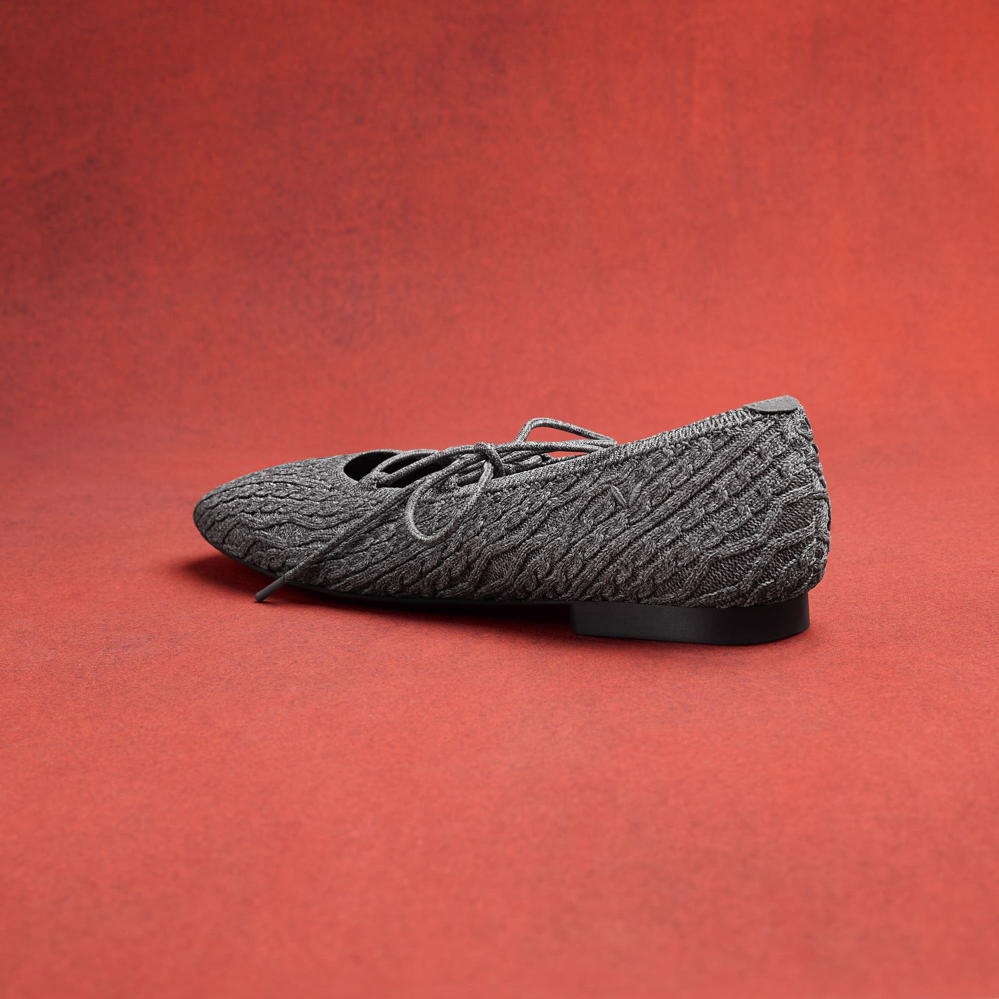 [Miley] スクエアトゥ レースアップ メリージェーン