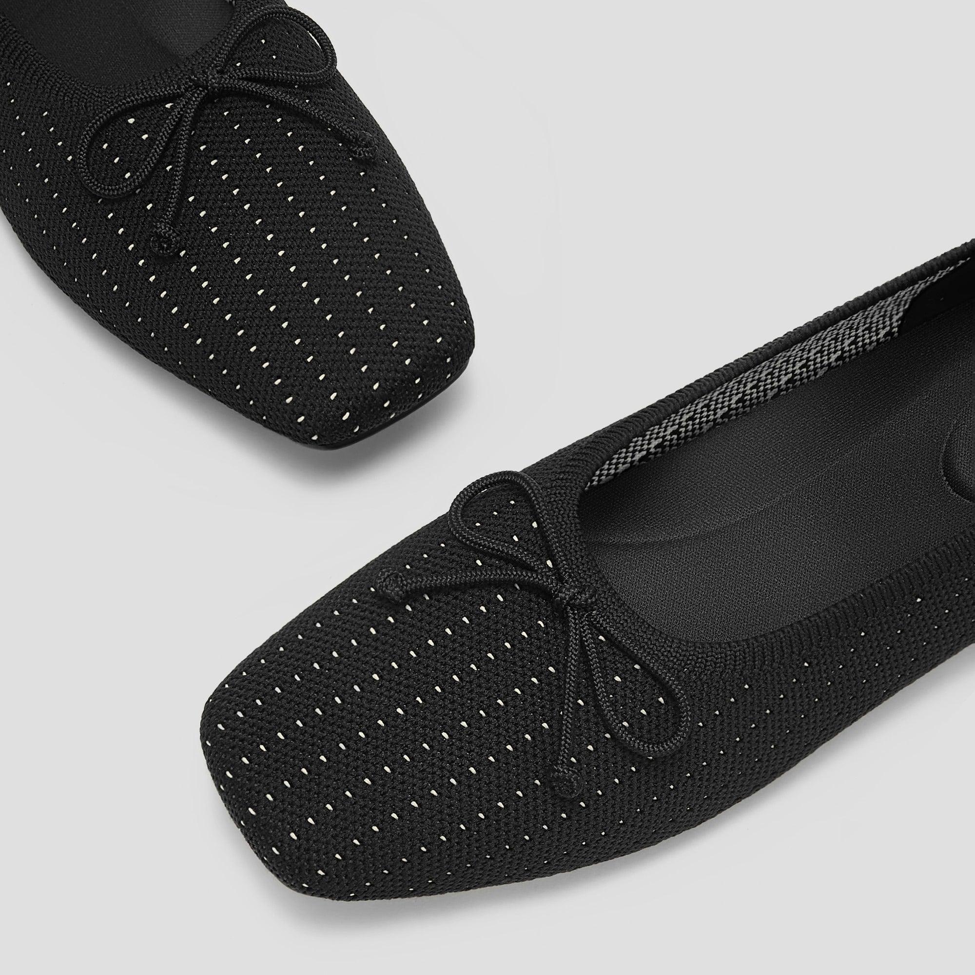 [Margaret] スクエアトゥ ボウバレリーナ フラット