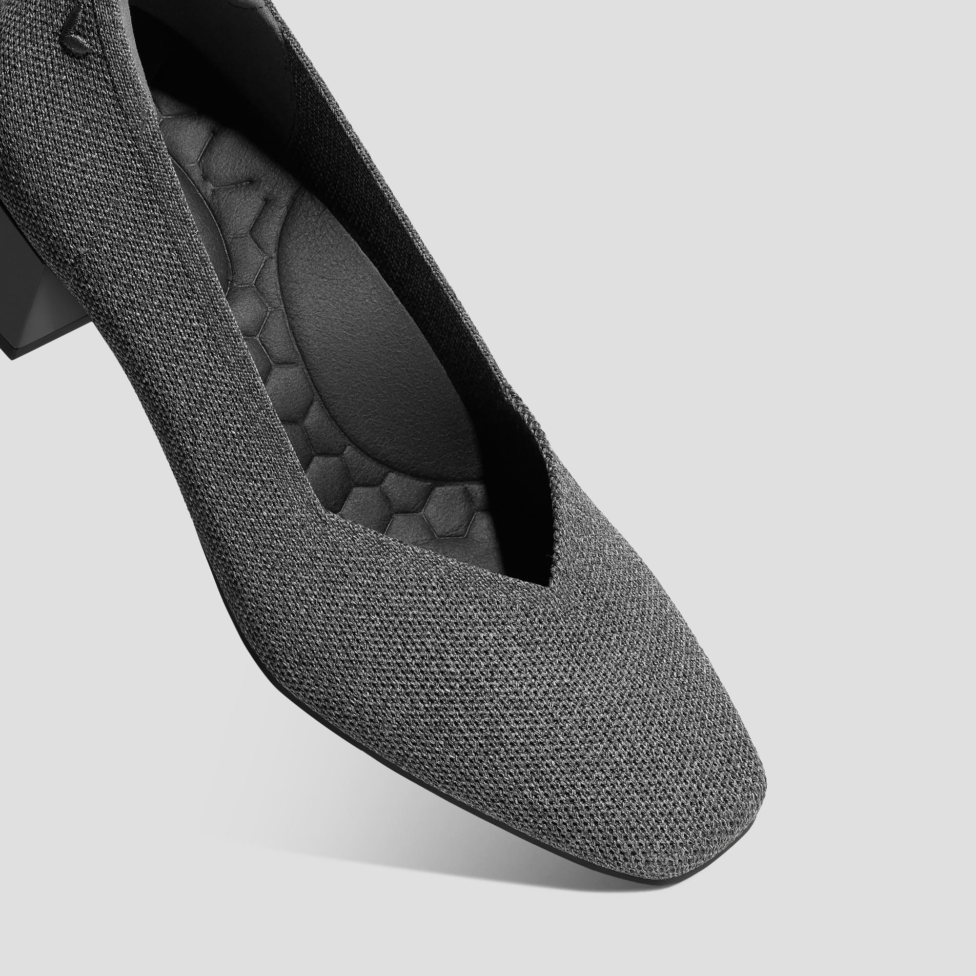 [Megan]  スクエアトゥ  ストレスフリー ブロックヒール