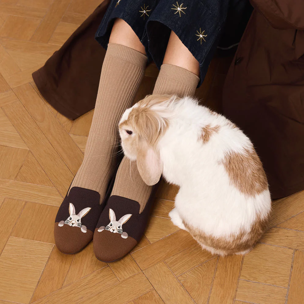 [Audrey] ラウンドトゥ アニマル刺繍 ローファー