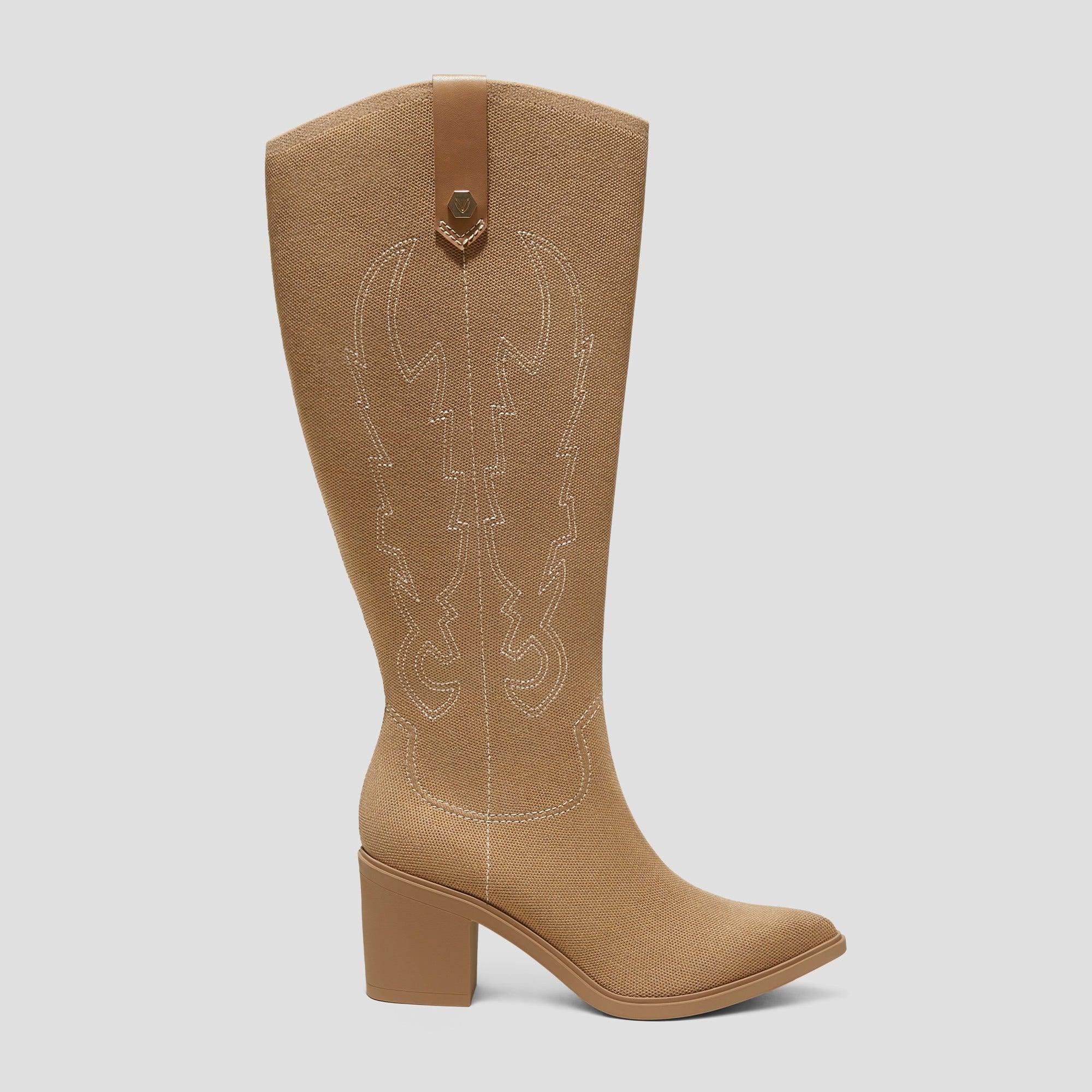 [Willow] ポインテッドトゥ ウエスタン 撥水加工 ミッドカーフ ブーツ