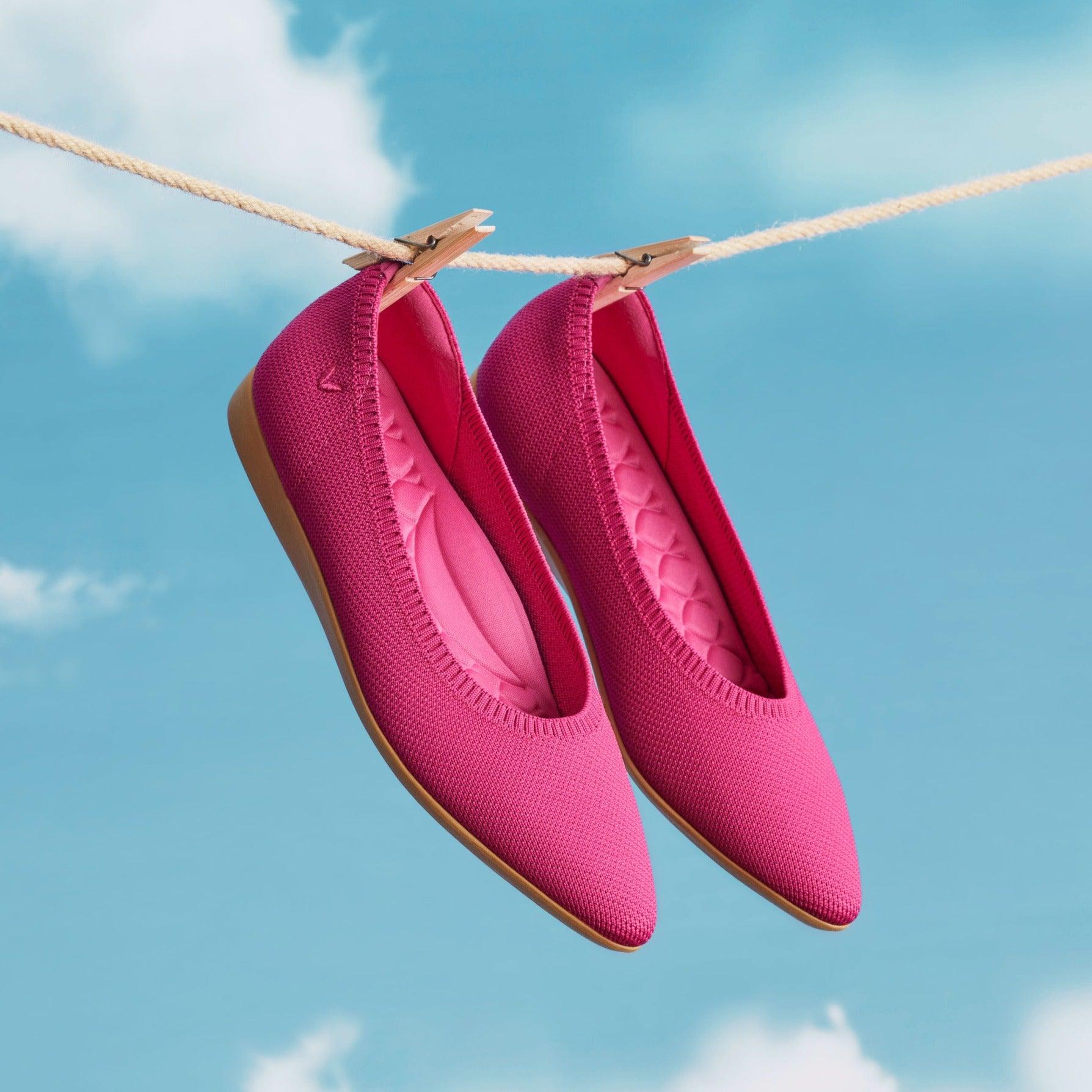 [Aria Walker] ポインテッドトゥ 超軽量 厚底 フラットシューズ