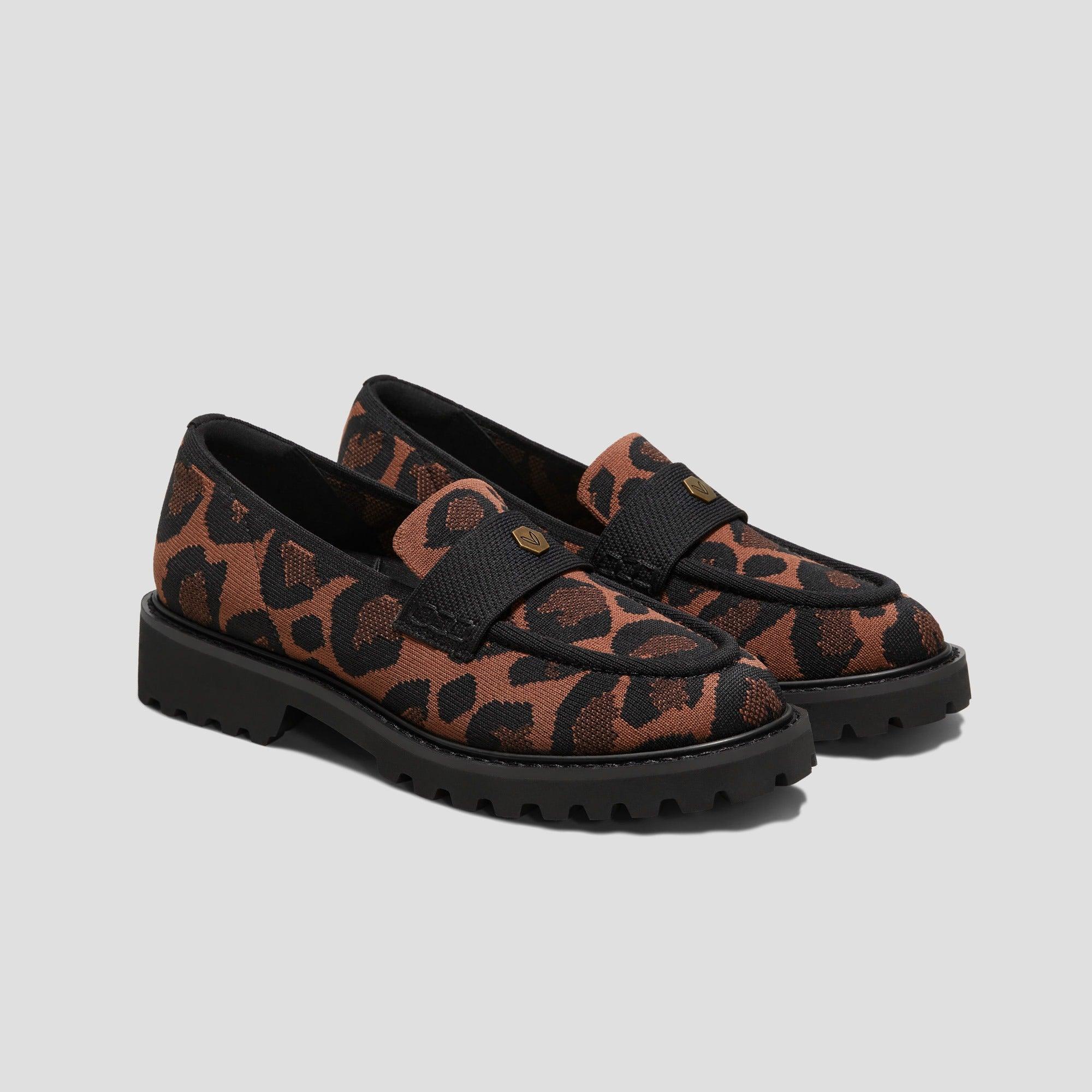 [Francesca] アーモンドトゥ プラットフォーム トラックソールローファー