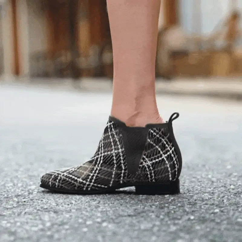 [Ryan Slip-on] スクエアトゥ 撥水加工 スリッポン チェルシーブーツ