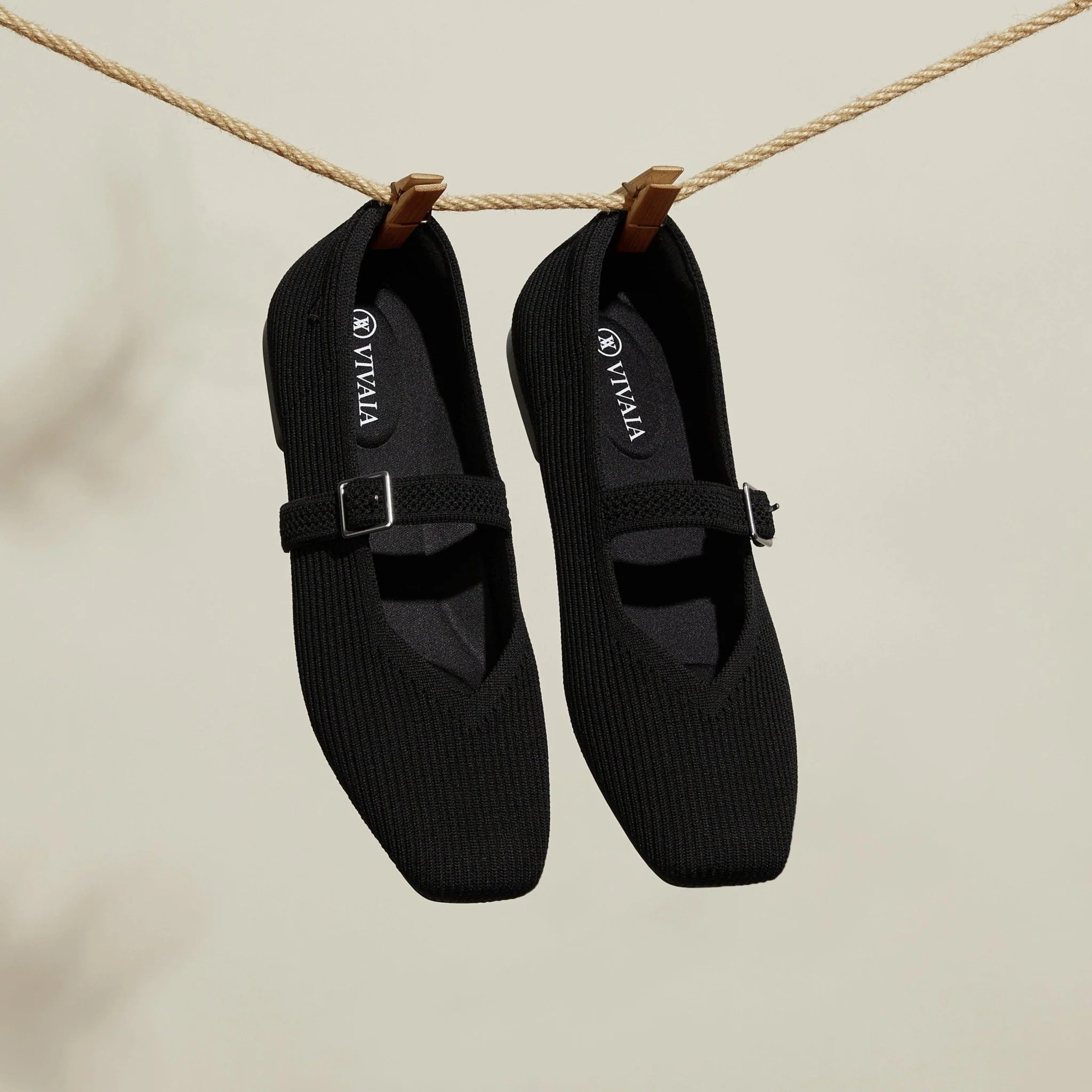 [Margot Mary-Jane] スクエアトゥ エクストラワイド(5Eまで対応)  メリージェーン フラットシューズ