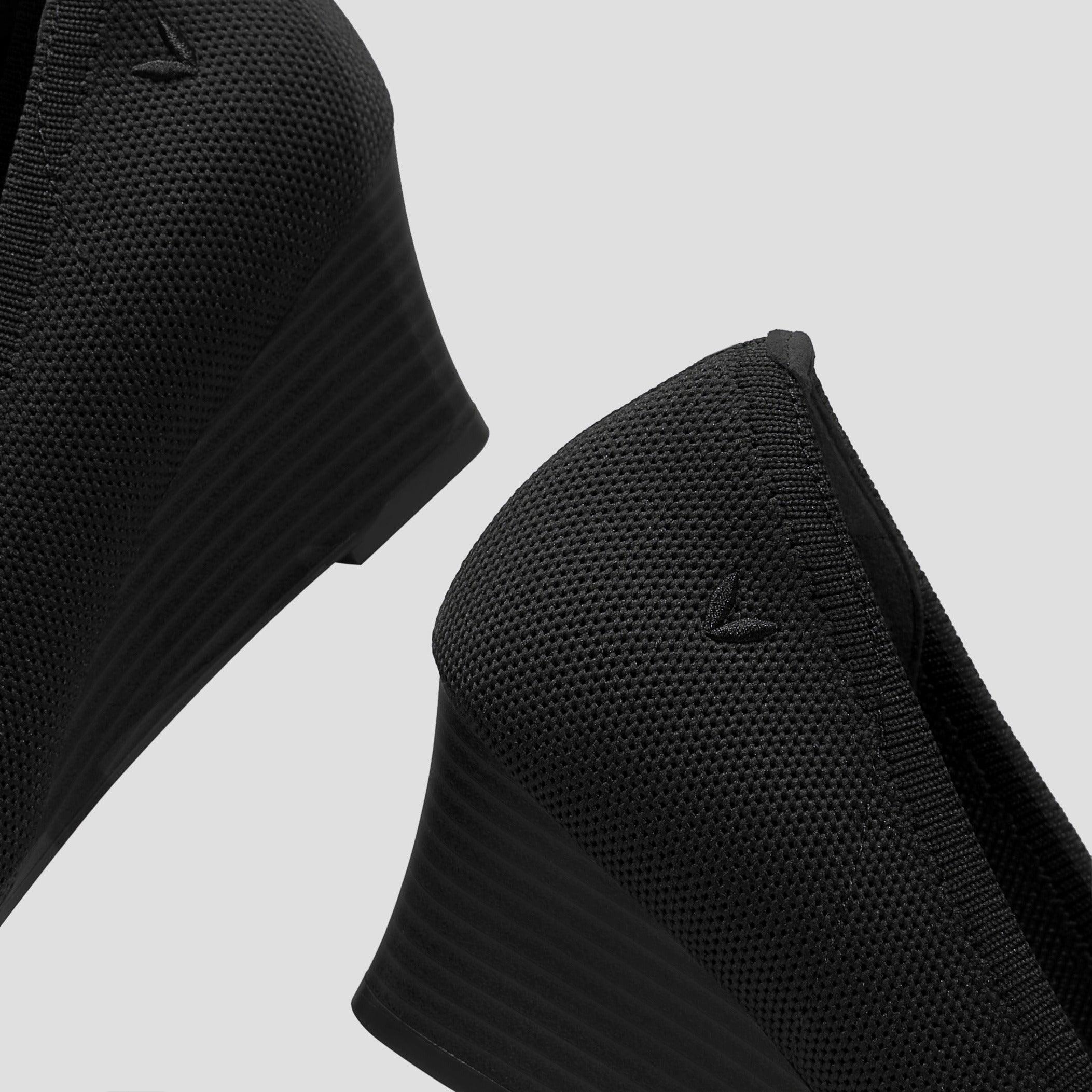 [Tamia Wedge Pro] アーモンドトゥ ウェッジヒール パンプス