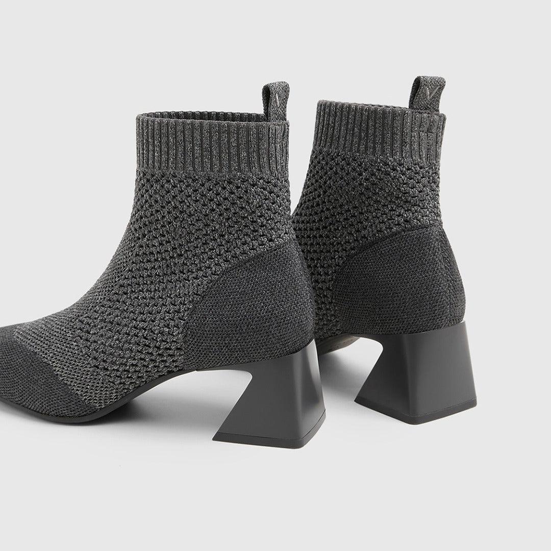 [Melissa 2.0] スクエアトゥ レトロデザイン ショートブーツ