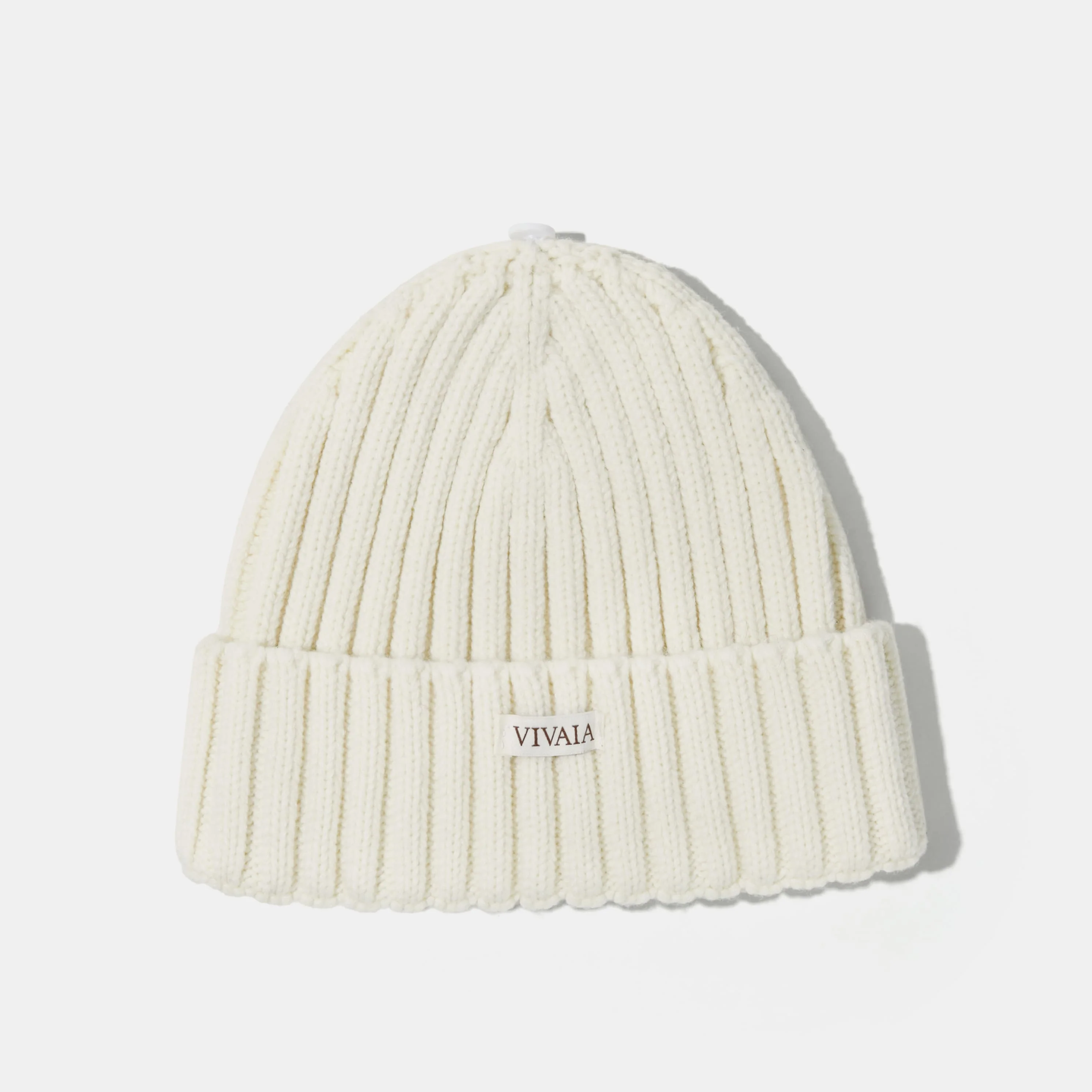 取り外し可能なポンポン付き ニット帽