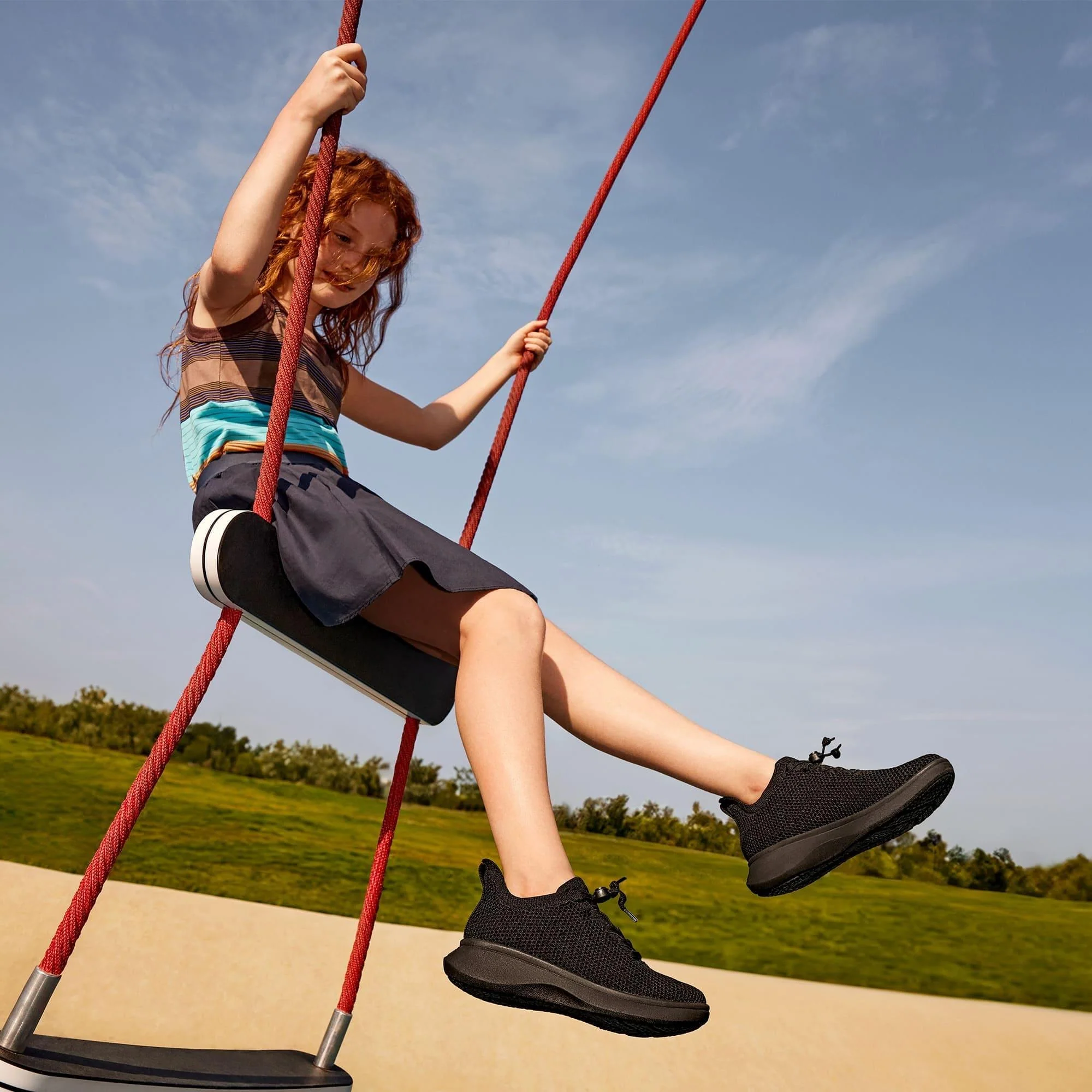 [Urban Kids] スニーカー スライダー メッシュ シューズ