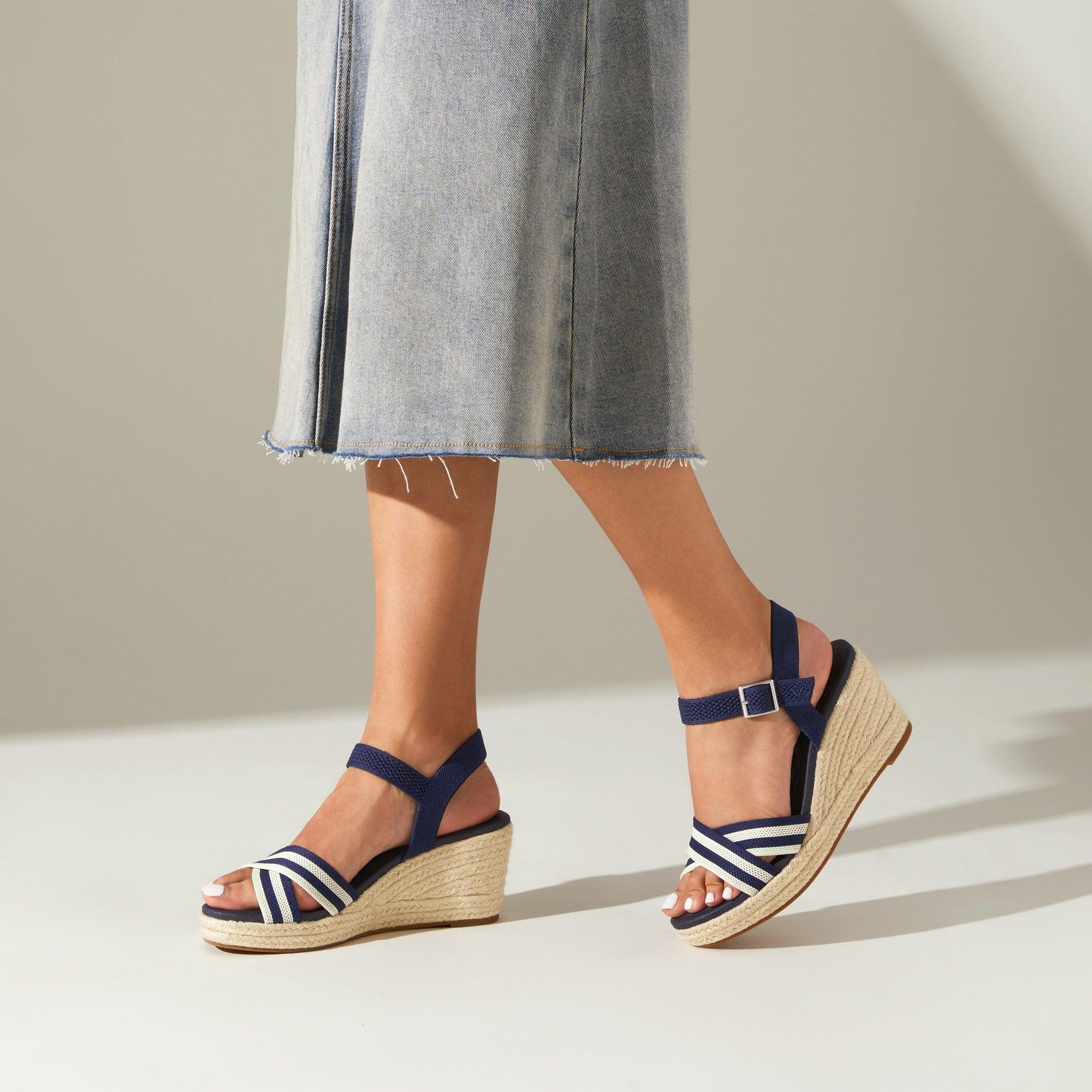 [Sally Pro] AdaptAll™ ラウンドトゥ ウェッジヒール サンダル