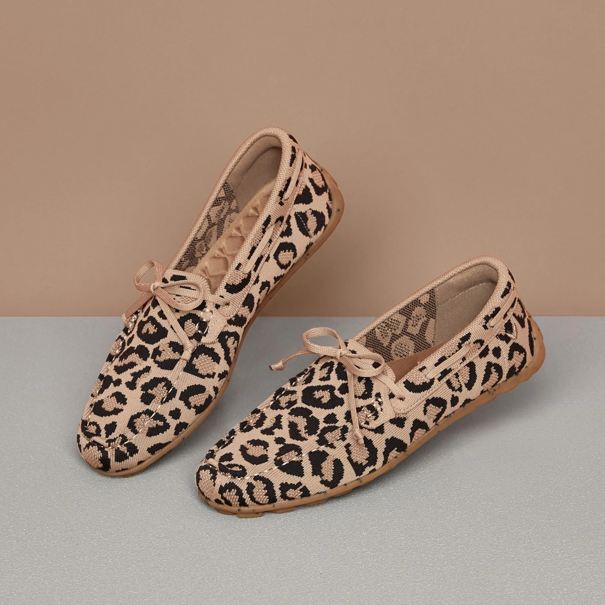 [Jackie] スクエアトゥ モカシンタイプ ローファー