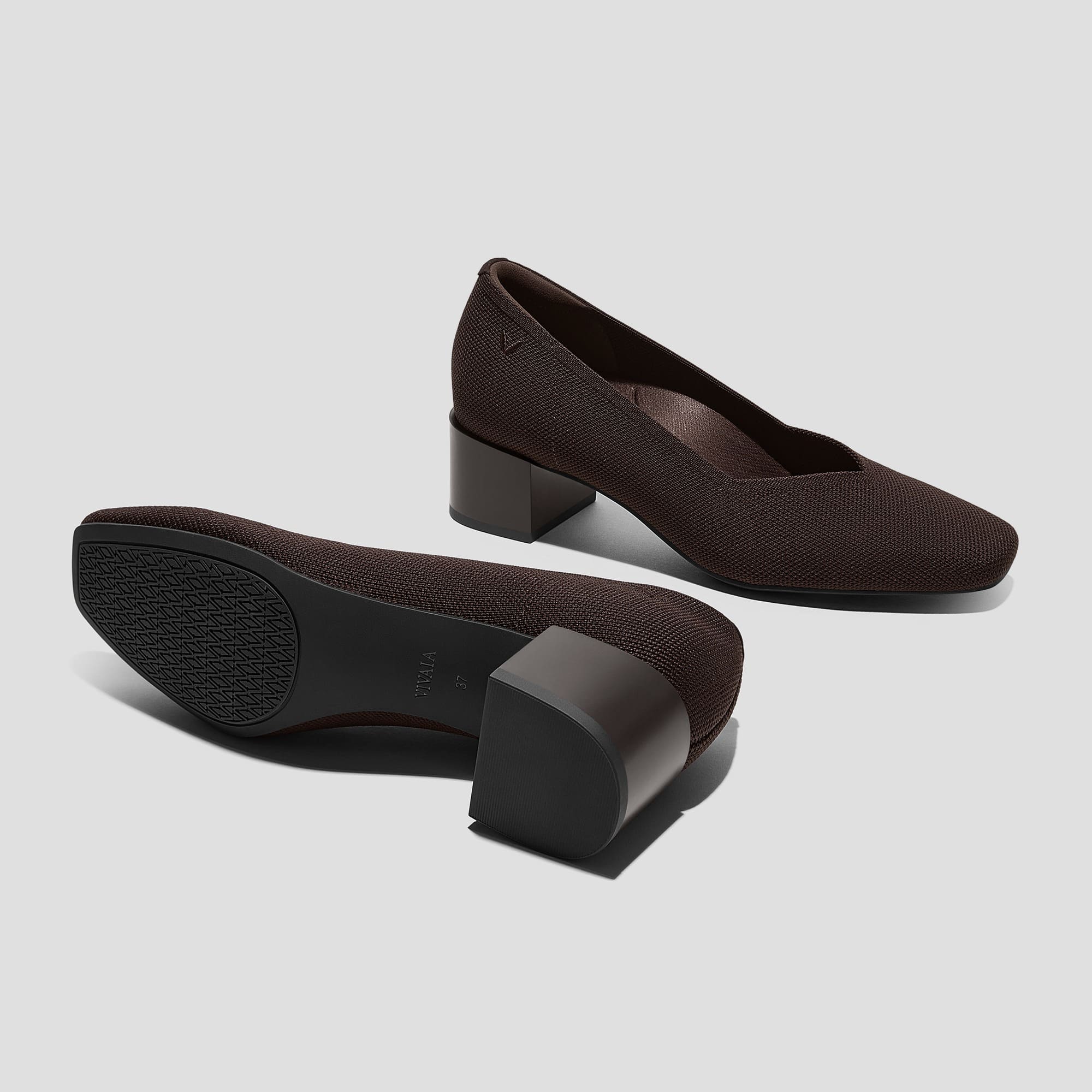 [Megan] スクエアトゥ ストレスフリー ブロックヒール