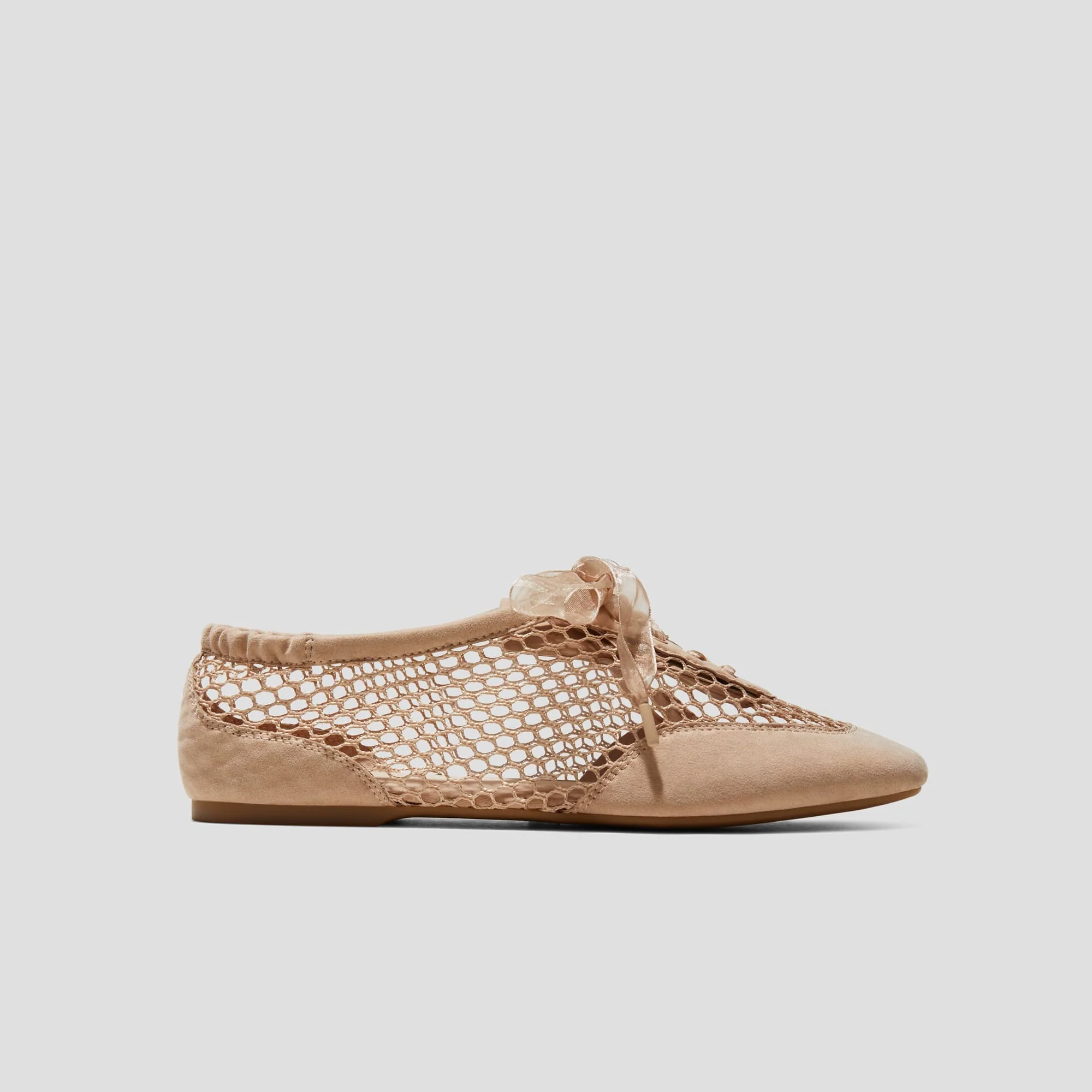 [Cristina] レースアップ サテン スニーカーリーナ