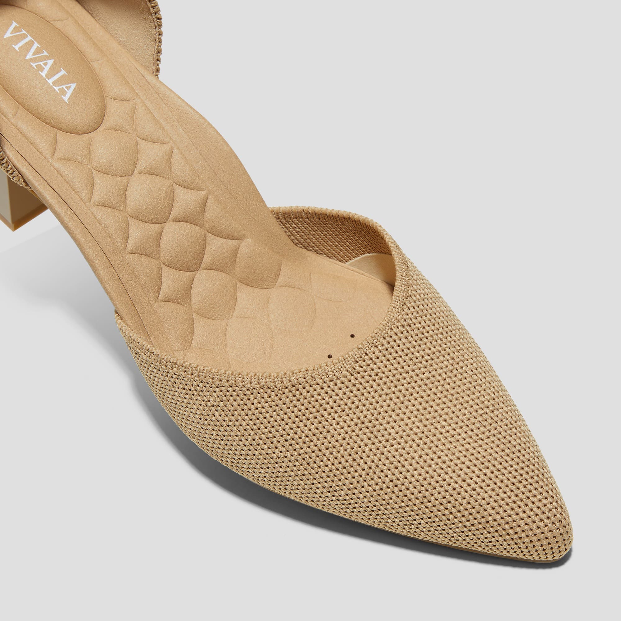 [Galilea] ポインテッドトゥ ストレスフリー ブロックヒール