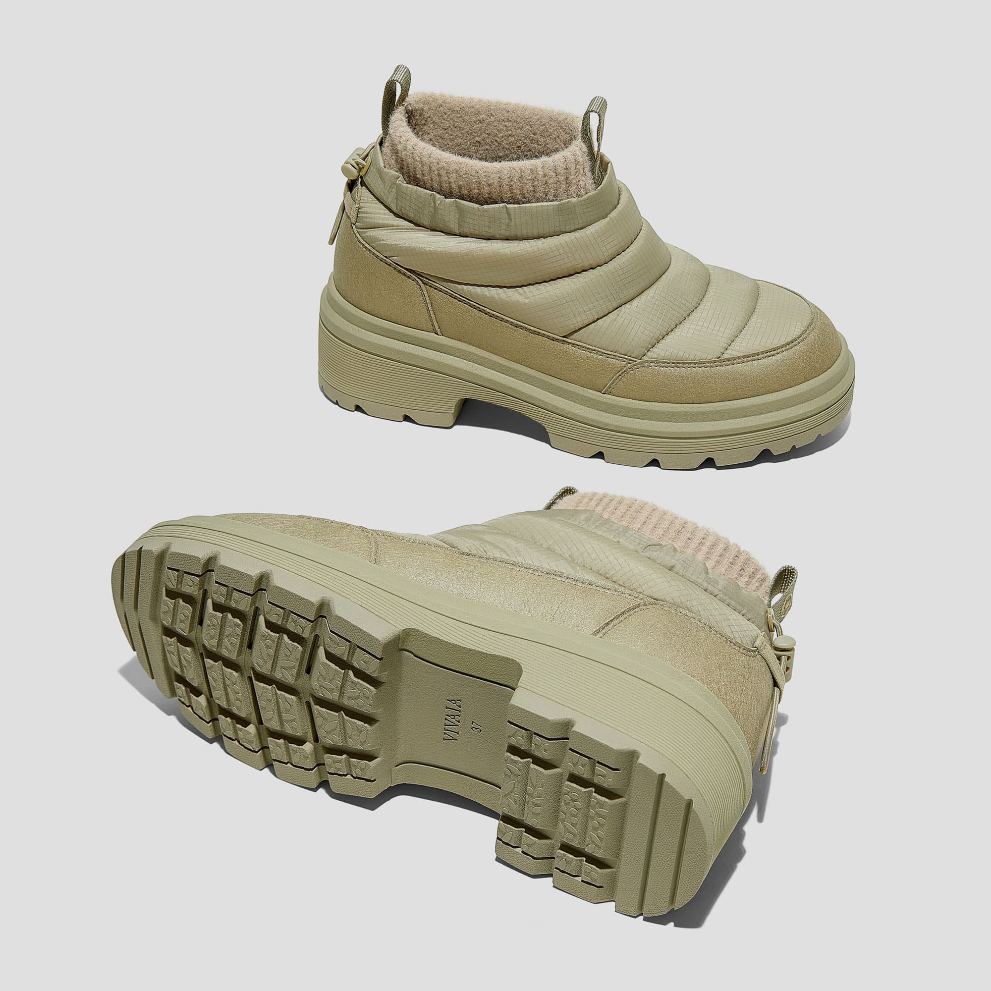 [Tyler セット] 防水 PufferTherm(パフサーム)アンクルブーツ + レッグウォーマー