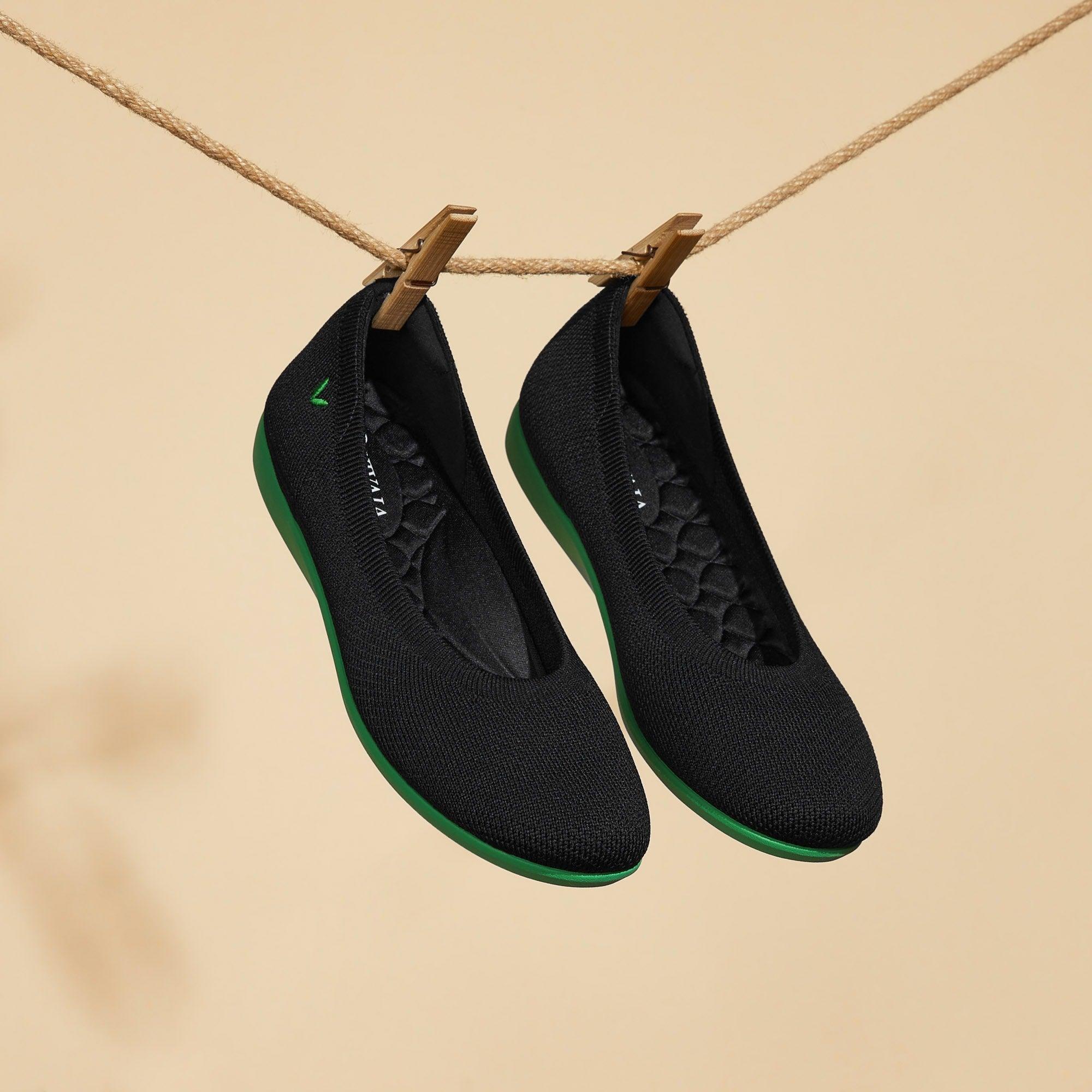 [Claire Walker] ラウンドトゥ 超軽量 厚底 フラットシューズ