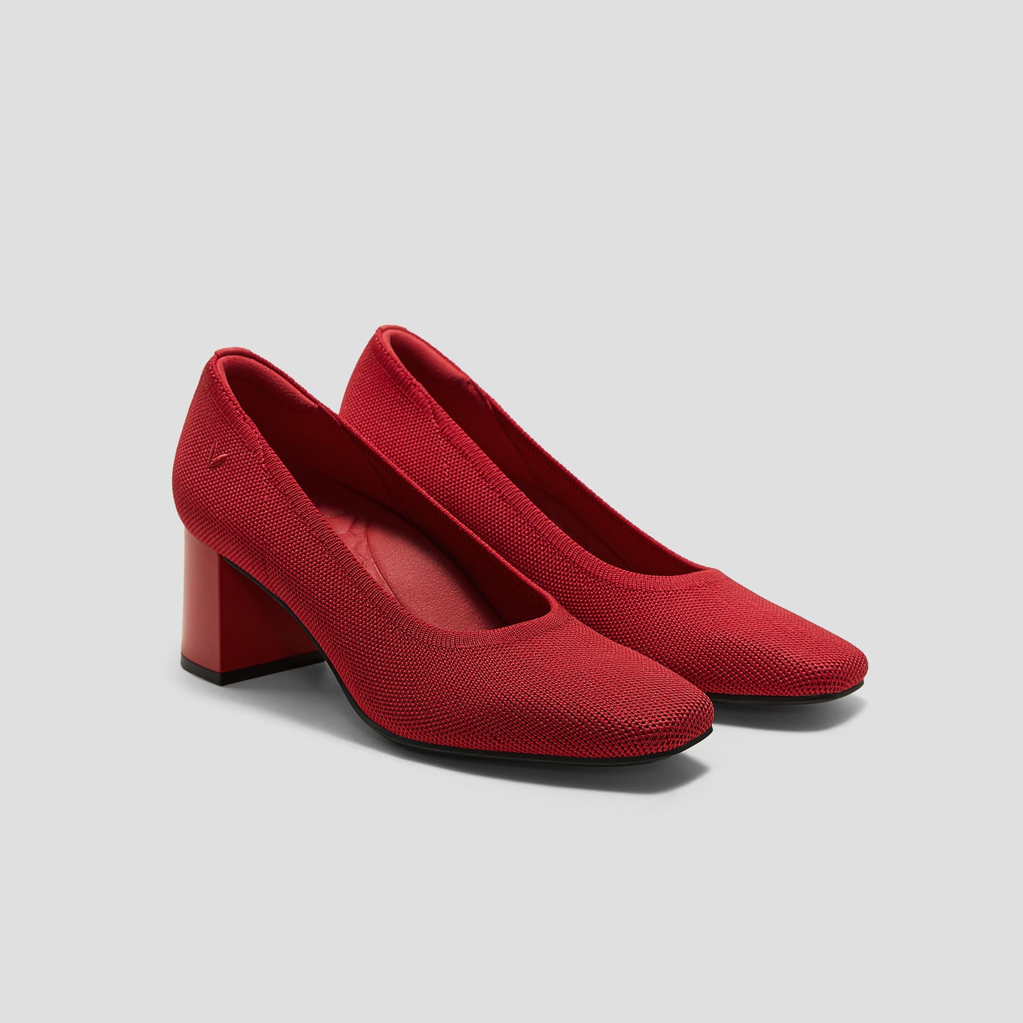 [Elize] スクエアトゥ ストレスフリー ブロックヒール