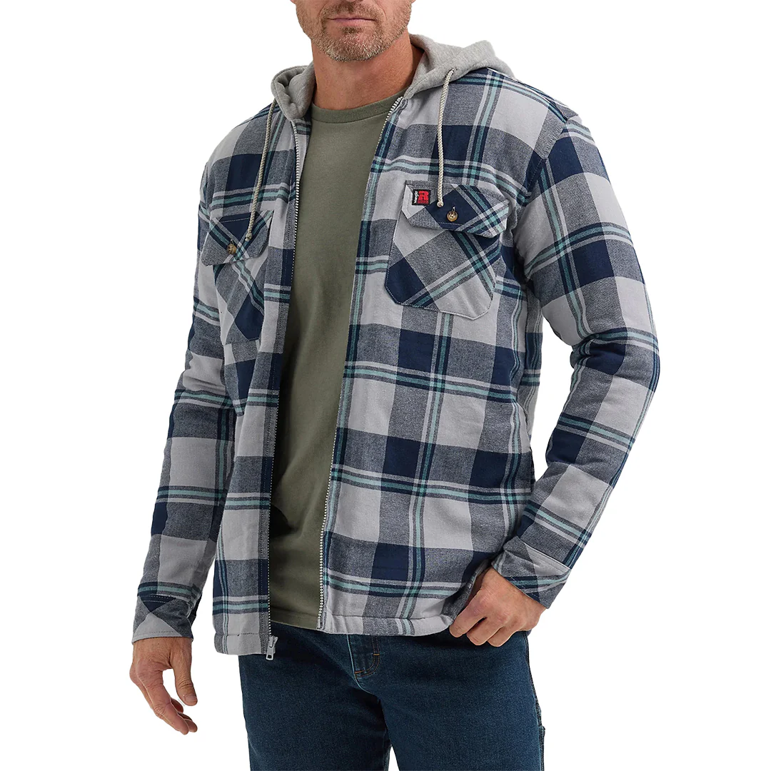 Wrangler RIGGS Workwear Men's Flannel Hooded Jacket