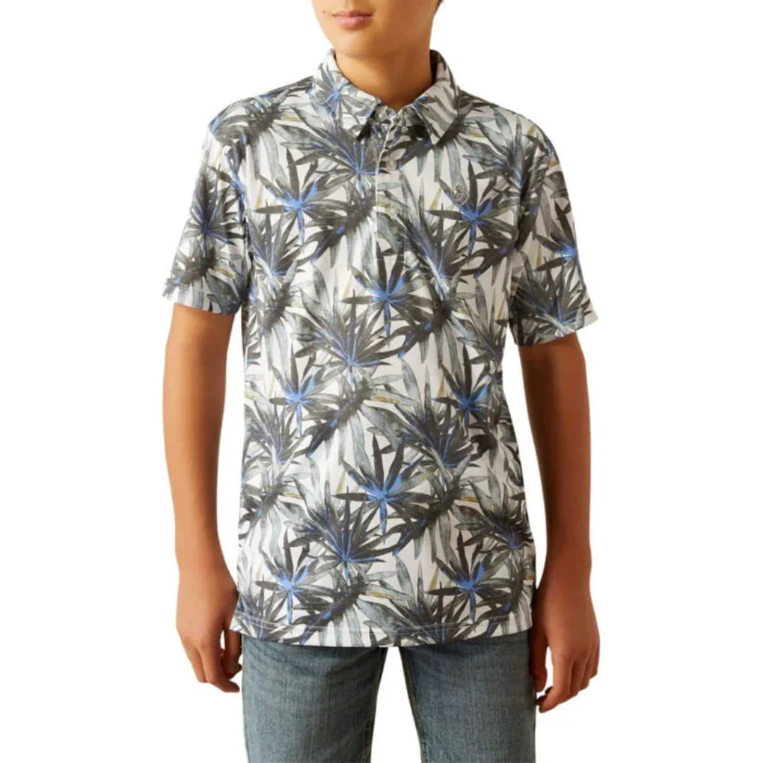 Ariat Boys' Tropical Print Polo