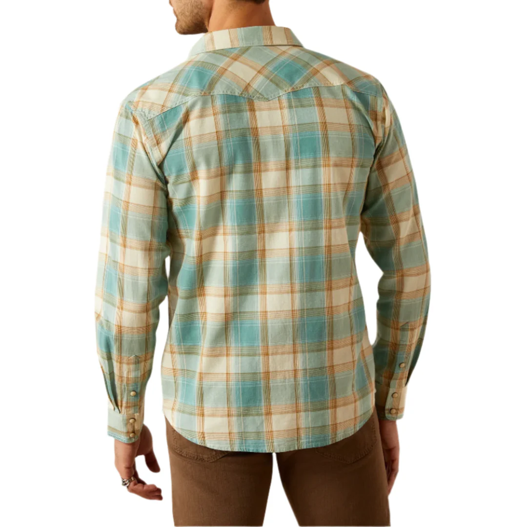 Ariat Men's Retro Plaid Long Sleeve Button Shirt