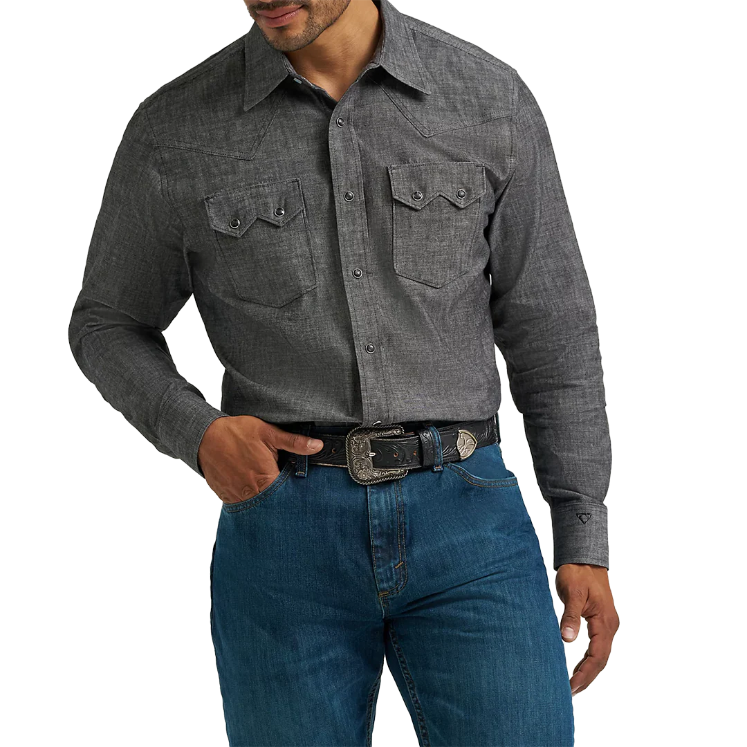 Wrangler Men's Cody Johnson Long Sleeve Western Snap Shirt