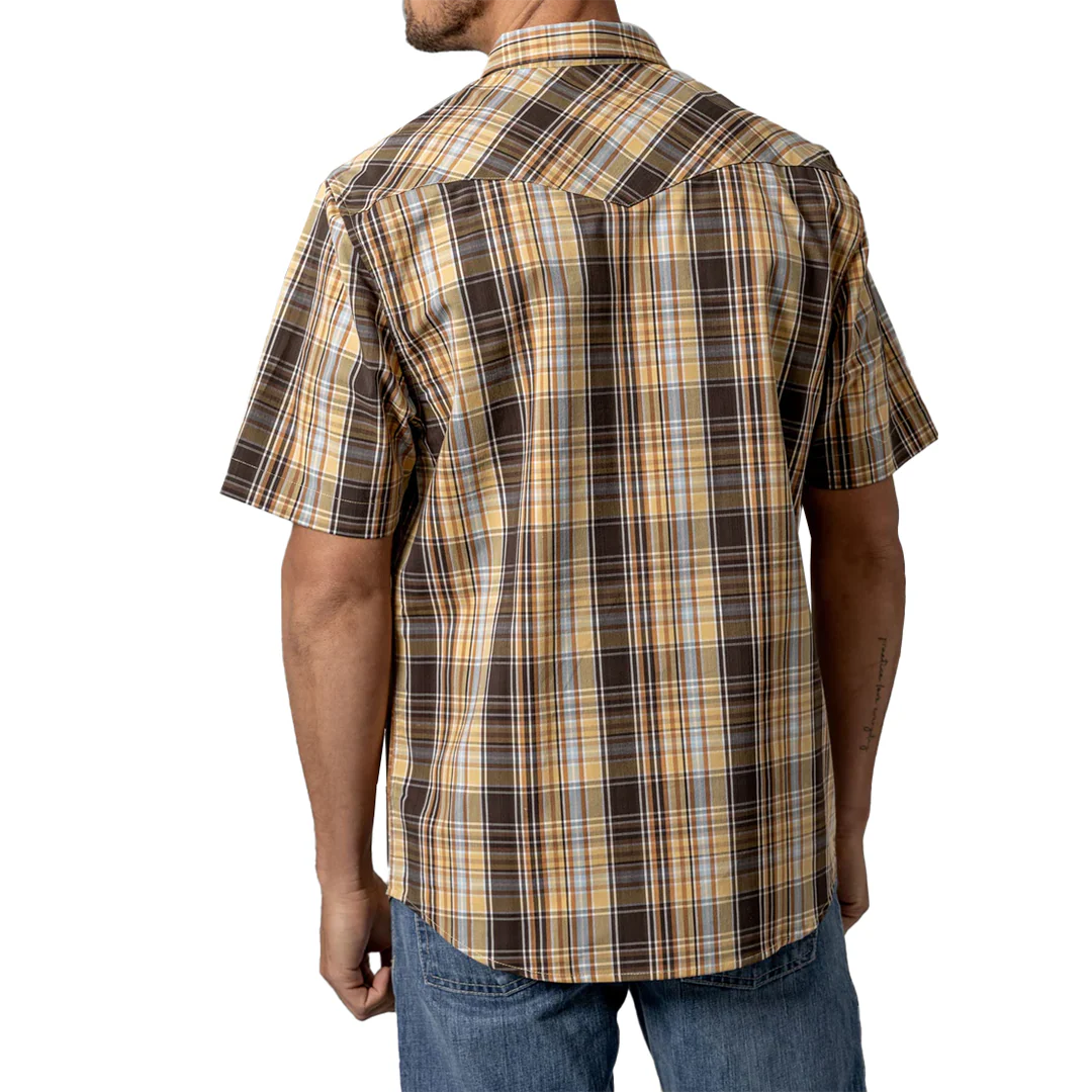 Kimes Ranch Men's Plaid Wabasa Short Sleeve Snap Shirt