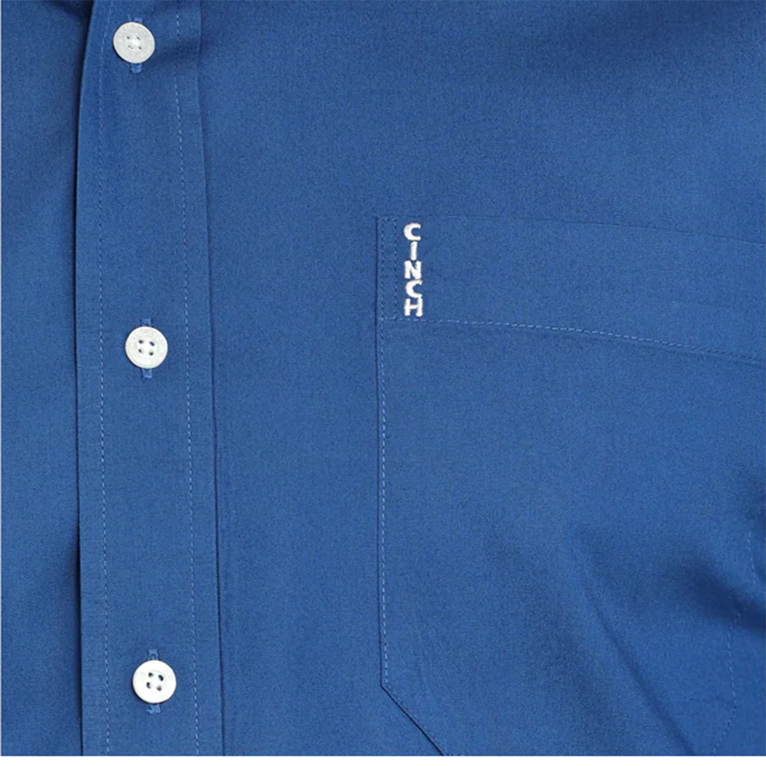 Cinch Men's Solid  Long Sleeve Button Shirt