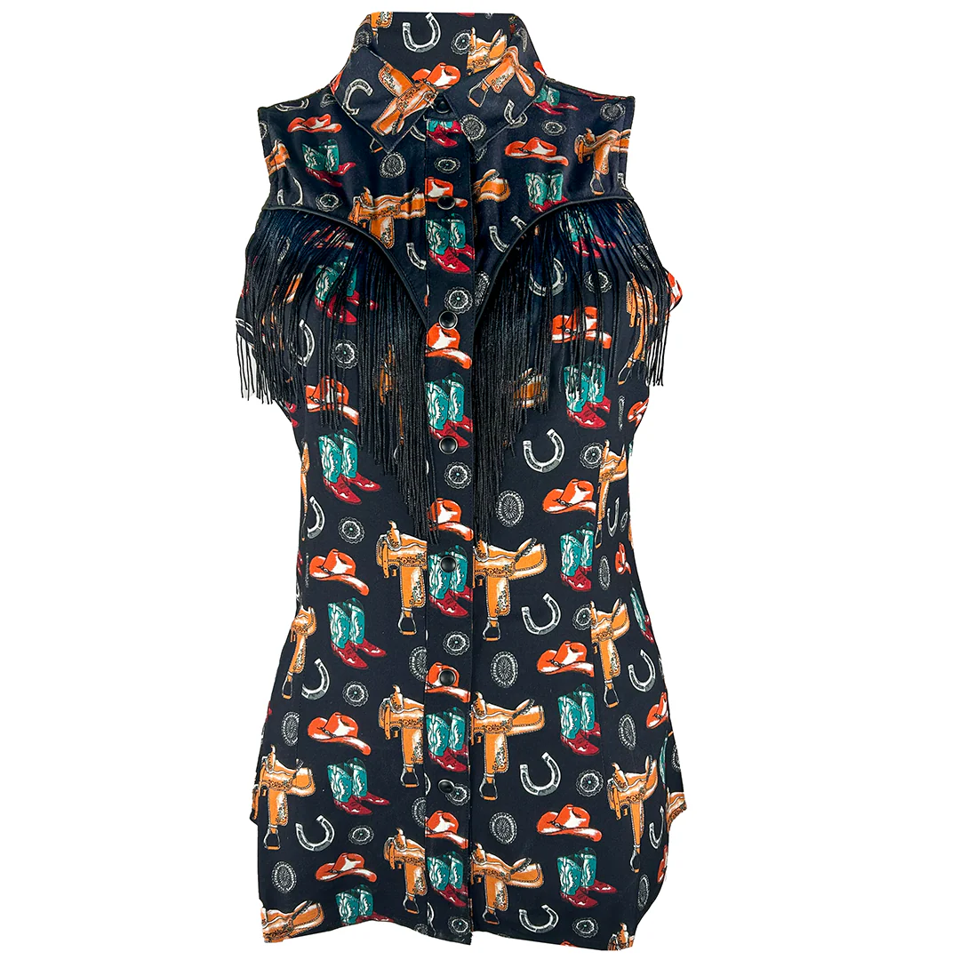 Rock & Roll Denim Women's Conversational Sleeveless Shirt