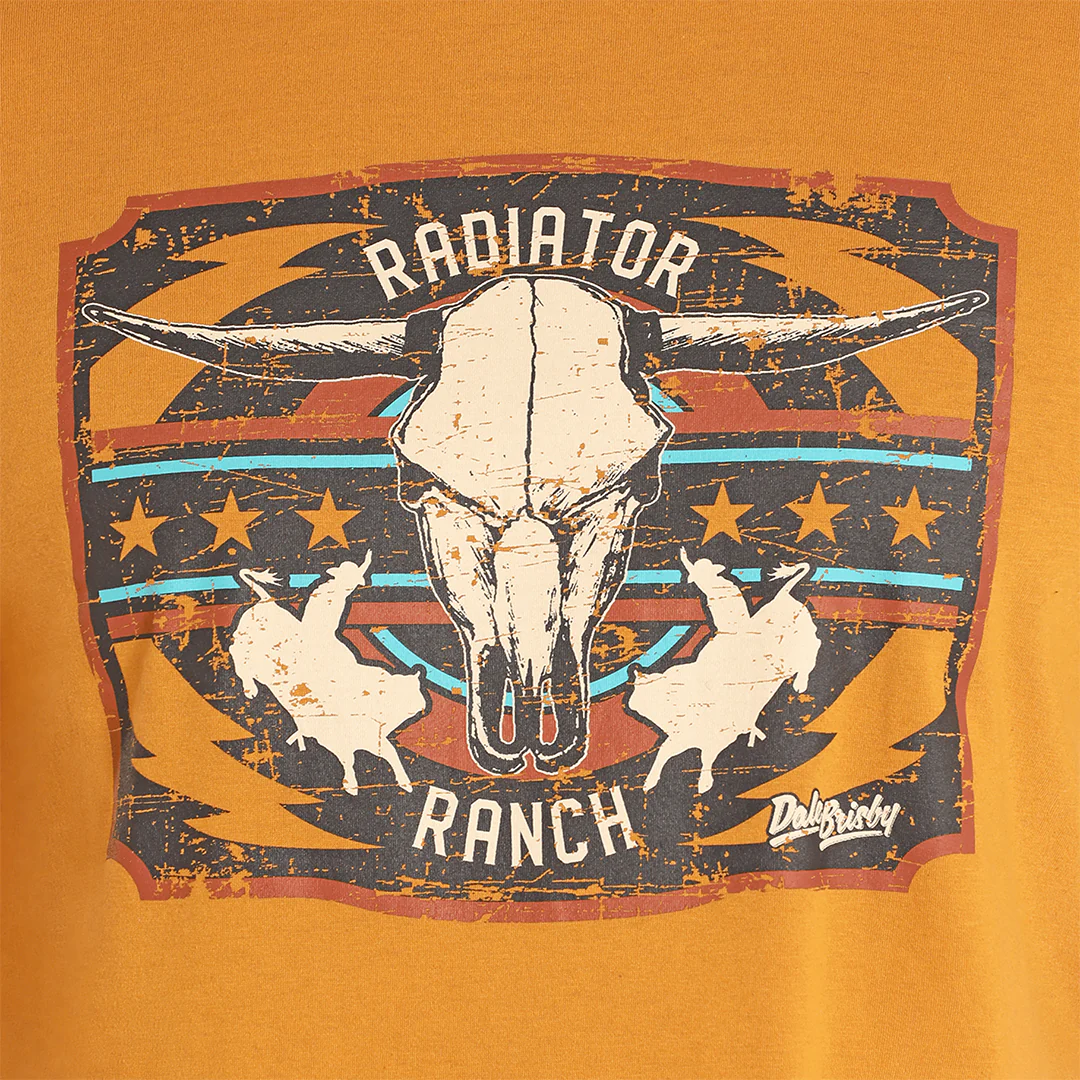 Rock & Roll Denim Dale Brisby Men's Bull Skull Graphic T-shirt