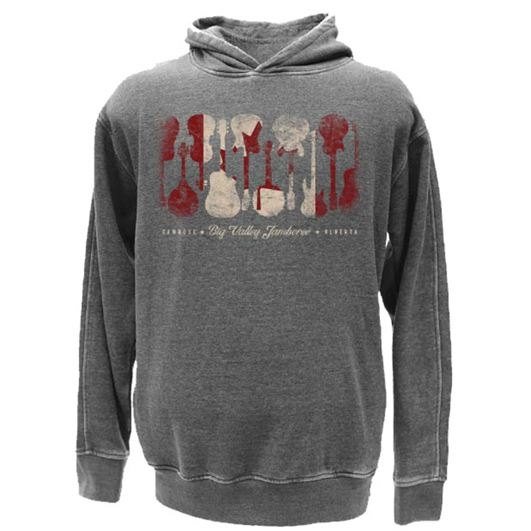 Big Valley Jamboree Unisex Guitar Flag Graphic Hoodie