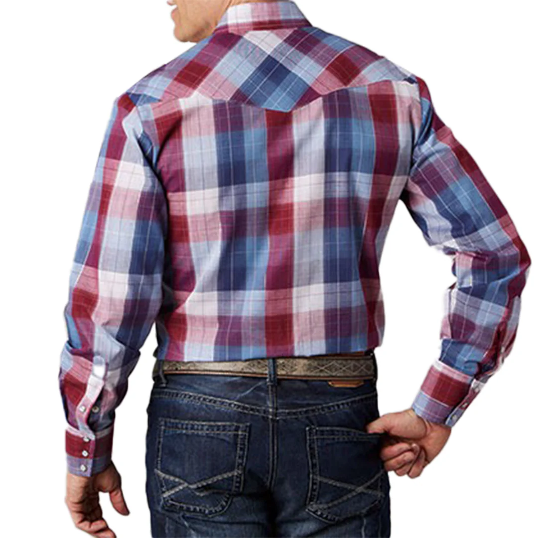 Roper Men's Plaid Snap Shirt