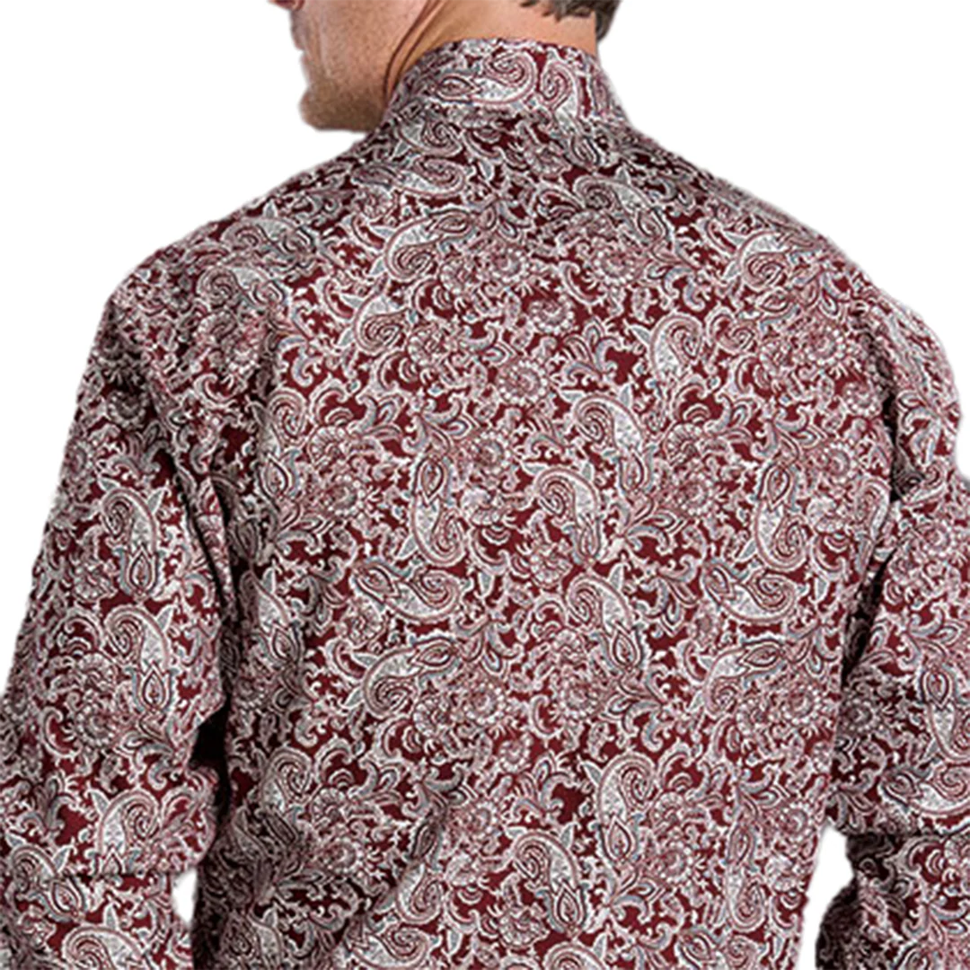 Stetson Men's Paisley Print Long Sleeve Snap Shirt