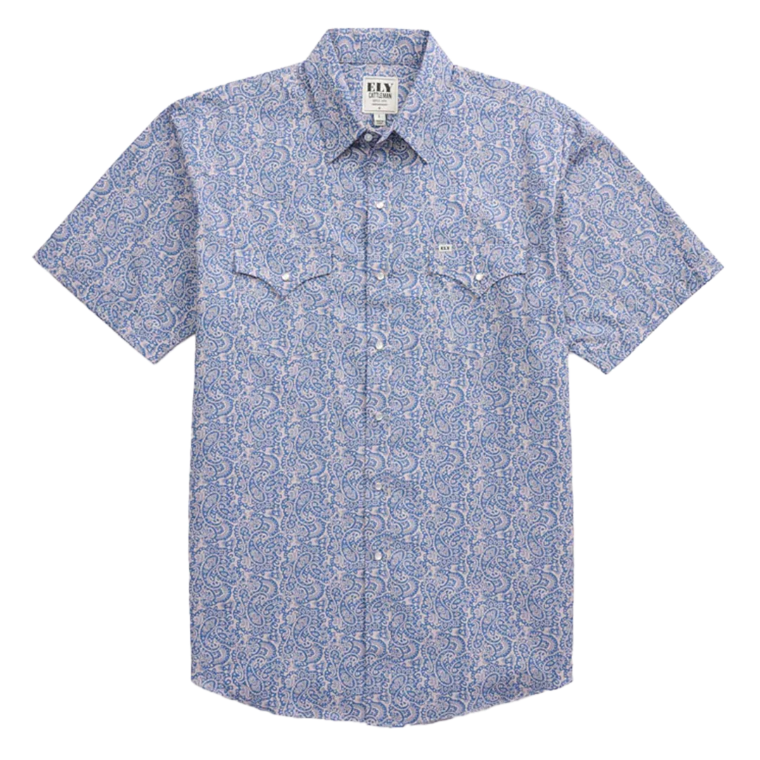 Ely Cattleman Men's Paisley Short Sleeve Snap Shirt