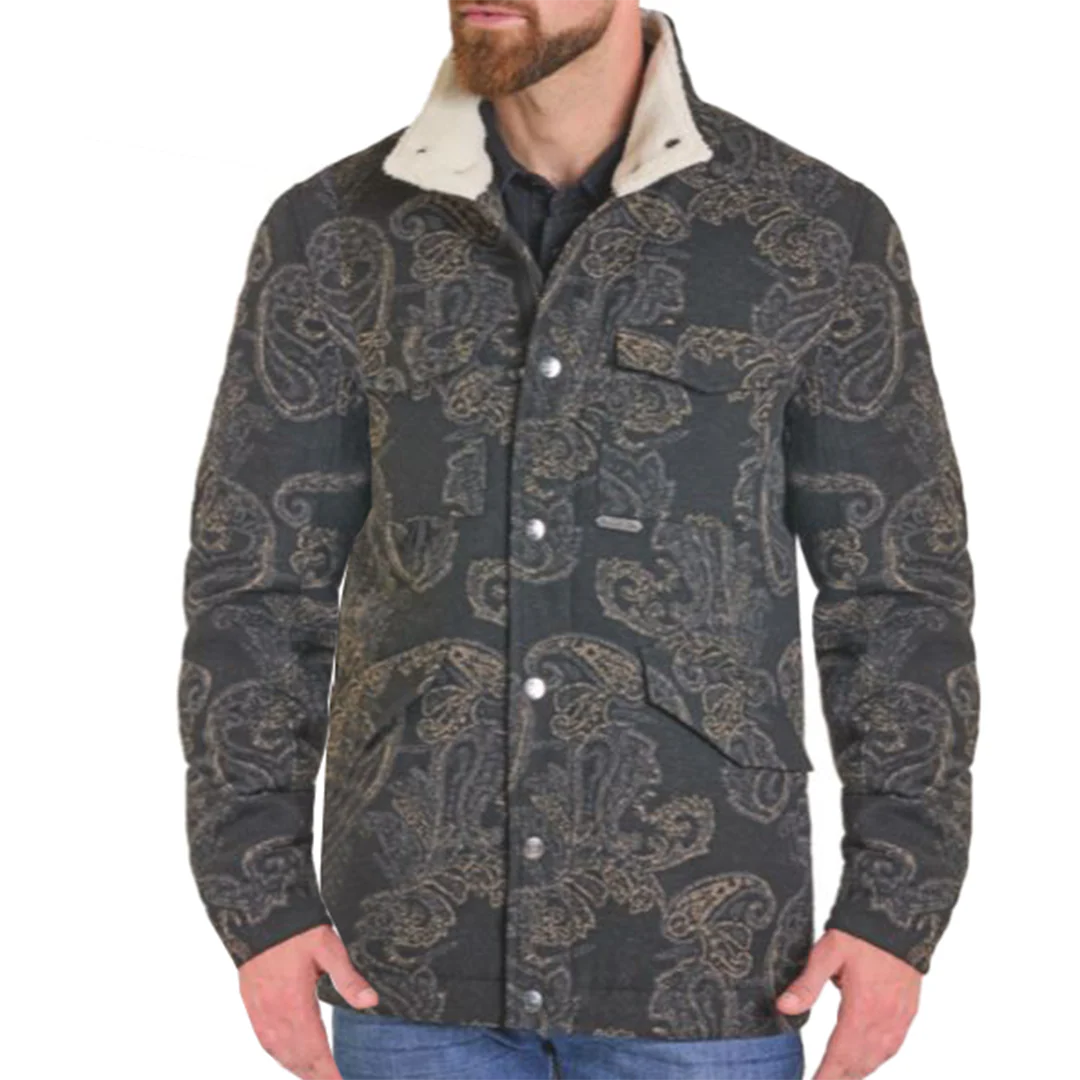 Powder River Outfitters Men's Paisley Jacquard Coat