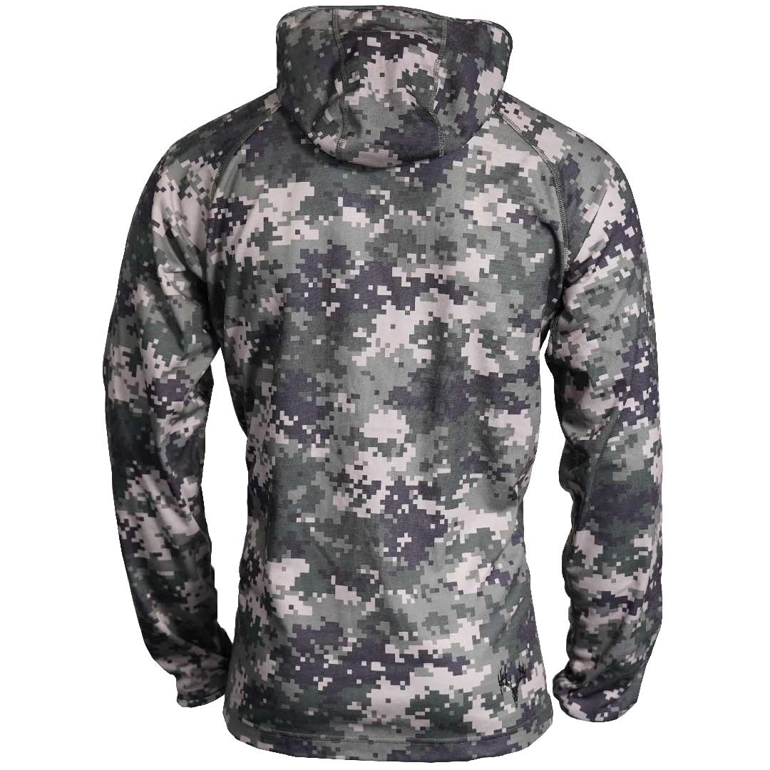 Off The Grid Men's Merino Mid Layer 1/4 Zip Hoodie