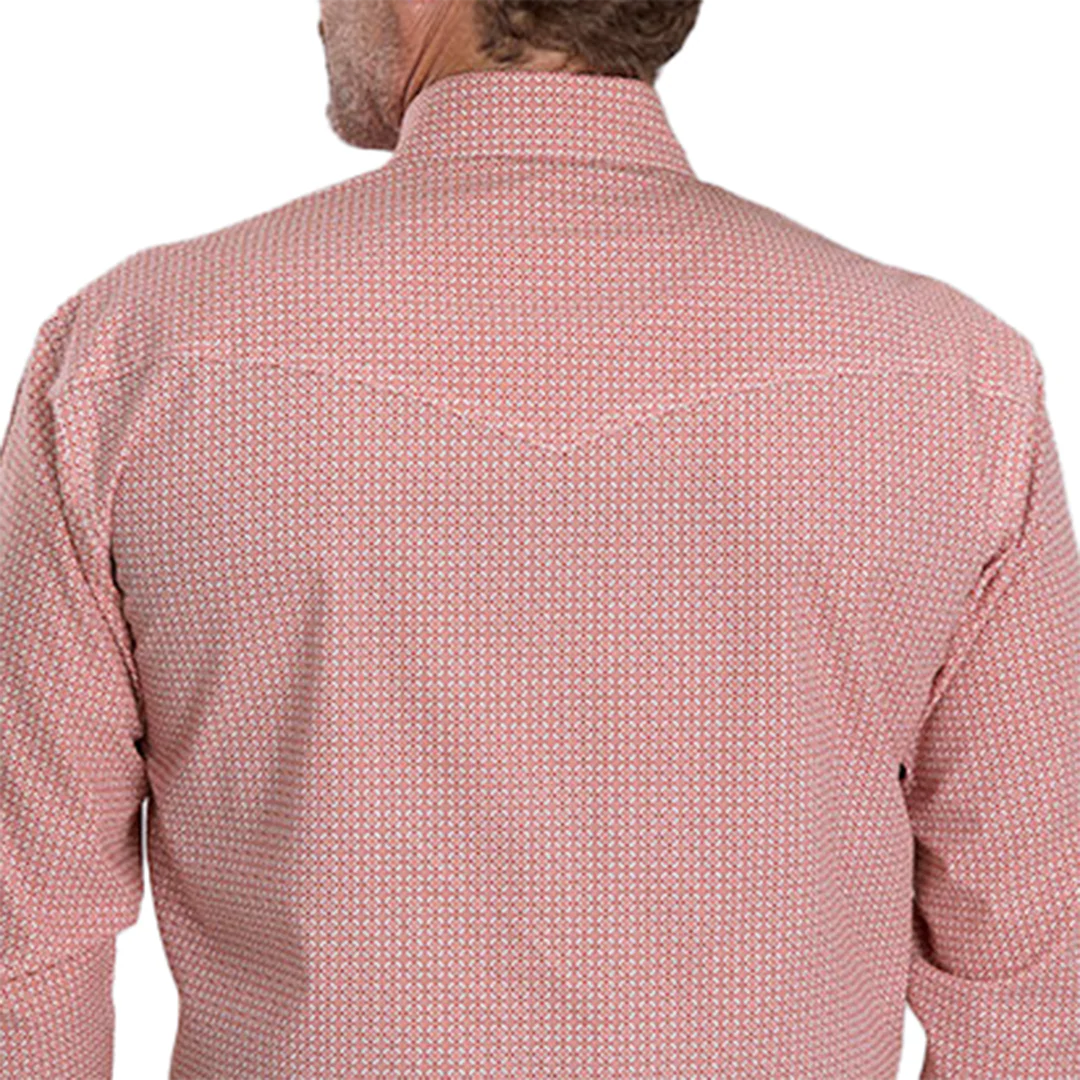Roper Men's Amarillo Collection Geometric Print Long Sleeve Snap Shirt