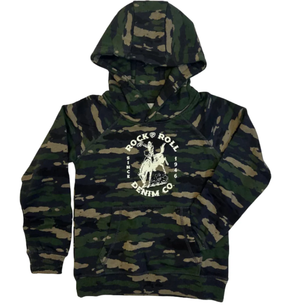 Rock & Roll Denim Boys' Camo Hoodie
