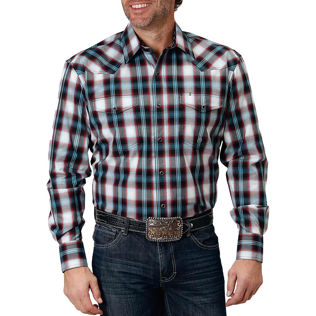 Roper Men's Bold Plaid Snap Shirt