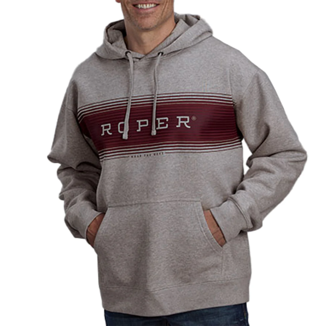 Roper Men's Stripe Logo Hoodie
