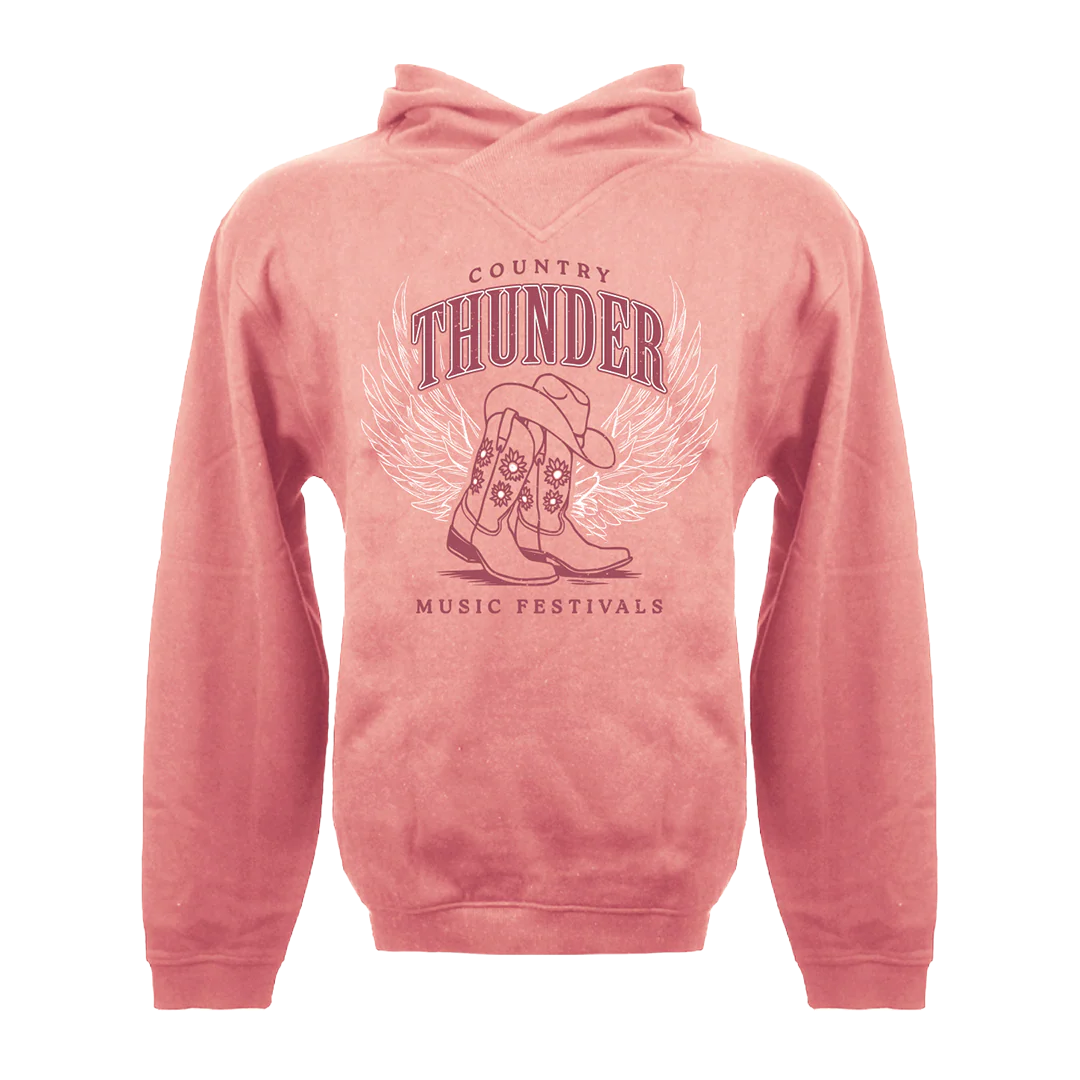 Country Thunder Women's Boot Hoodie
