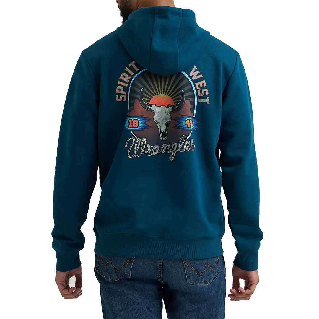 Wrangler Men's Desert Logo Graphic Hoodie
