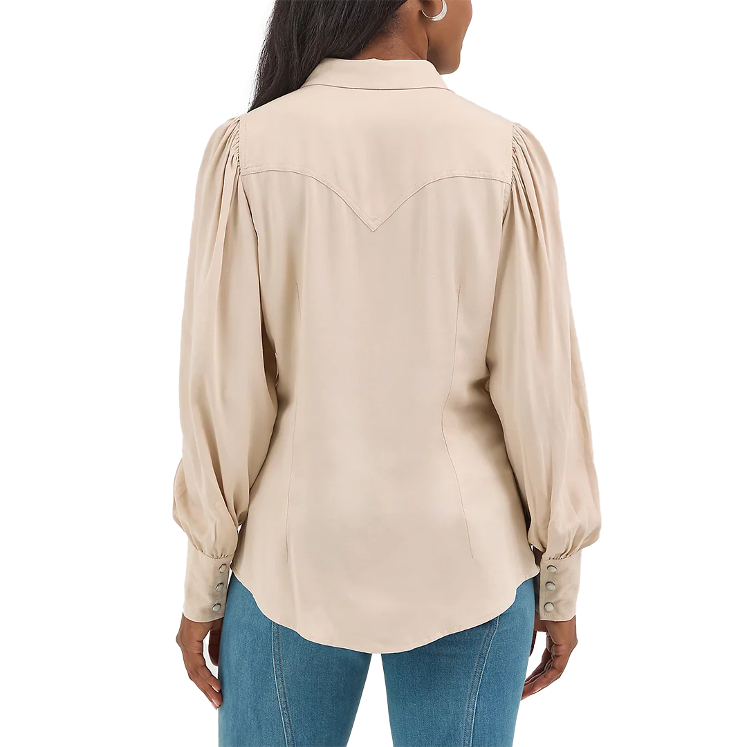 Wrangler Women's Poet Sleeve Western Shirt