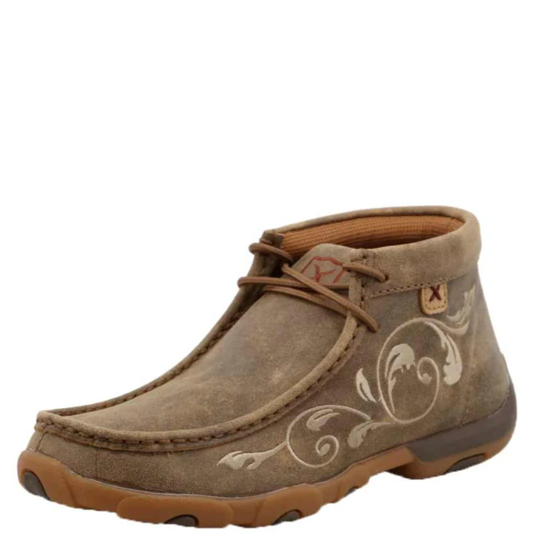Twisted X Women's Embroidered Chukka Driving Moc Shoes