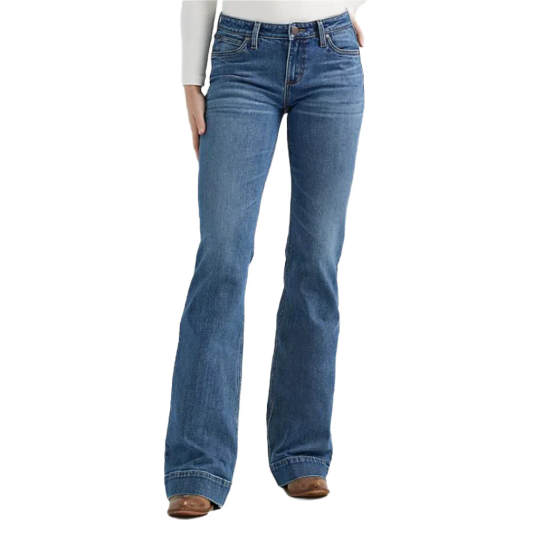 Wrangler Women's Retro Mae Wide Leg Trouser Jeans