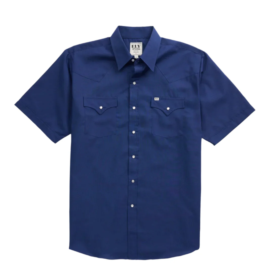 Ely Cattleman Men's Solid Short Sleeve Snap Shirt