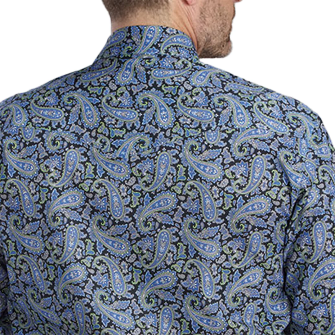Roper Men's Amarillo Collection Paisley Long Sleeve Snap Shirt