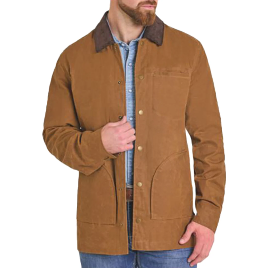 Powder River Outfitters Men's Oil Skin Bristol Coat