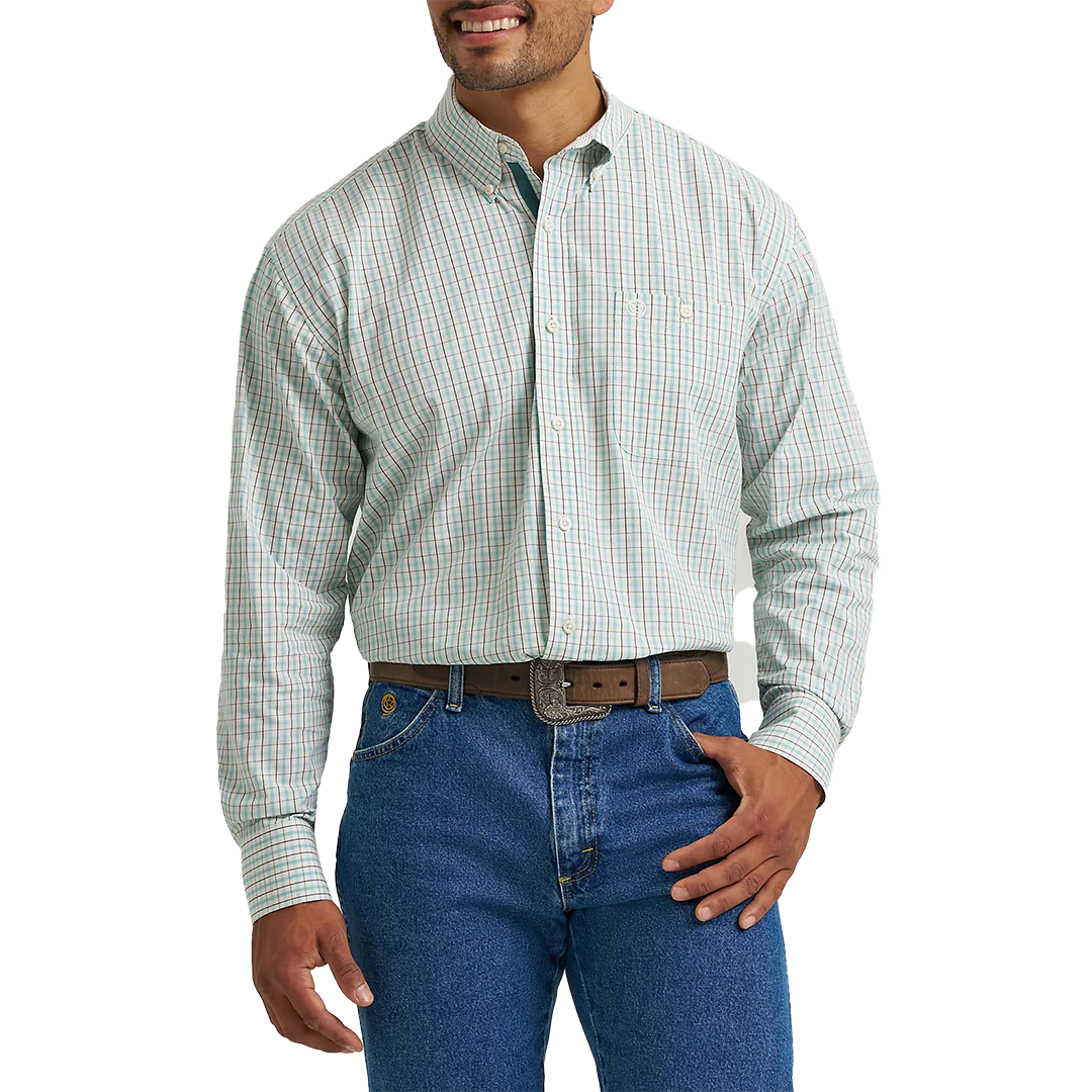 Wrangler Men's George Strait Long Sleeve Button Down Shirt