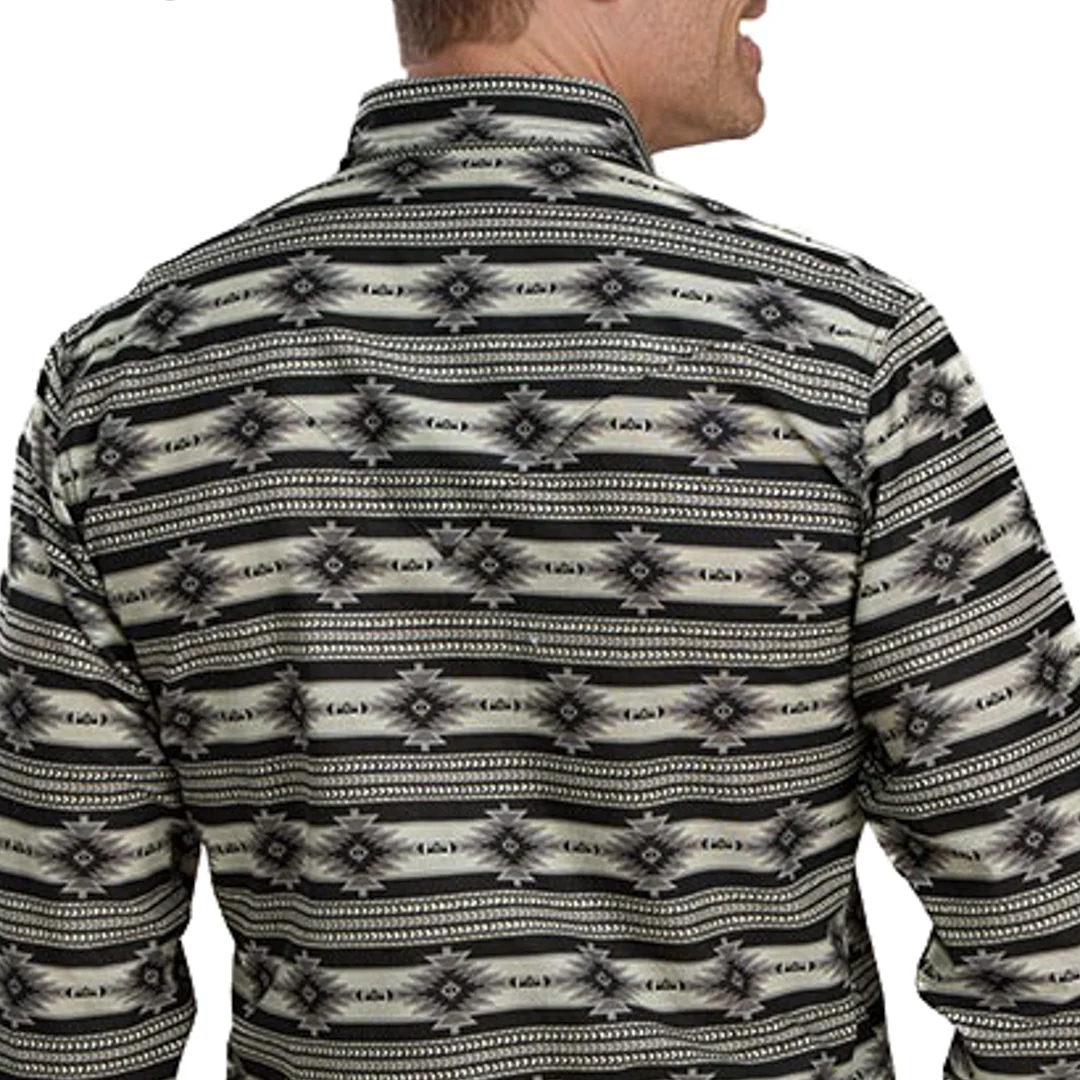 Roper Men's Horizontal Aztec Print Snap Shirt